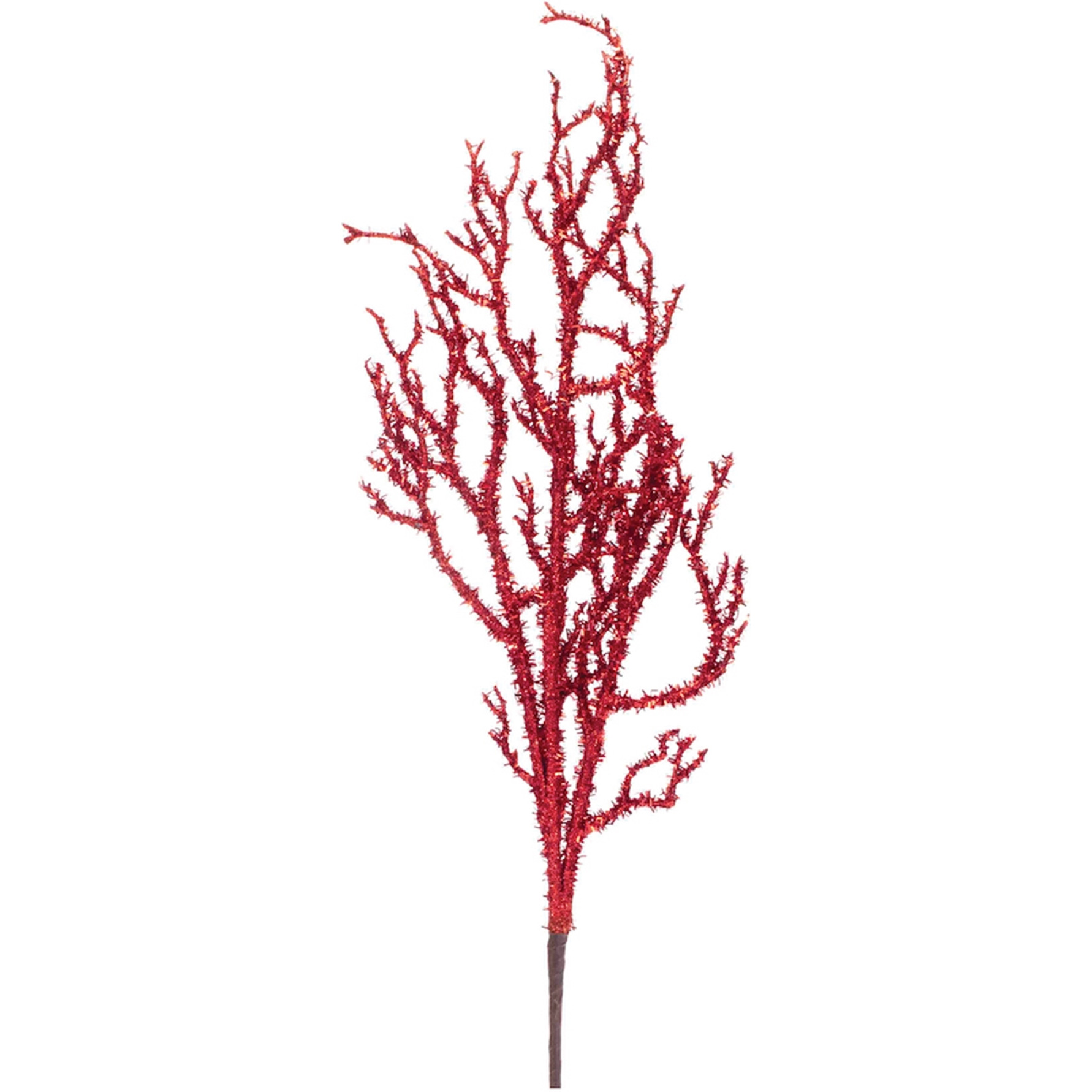 Glittered Tinsel Branch (Set of 12)