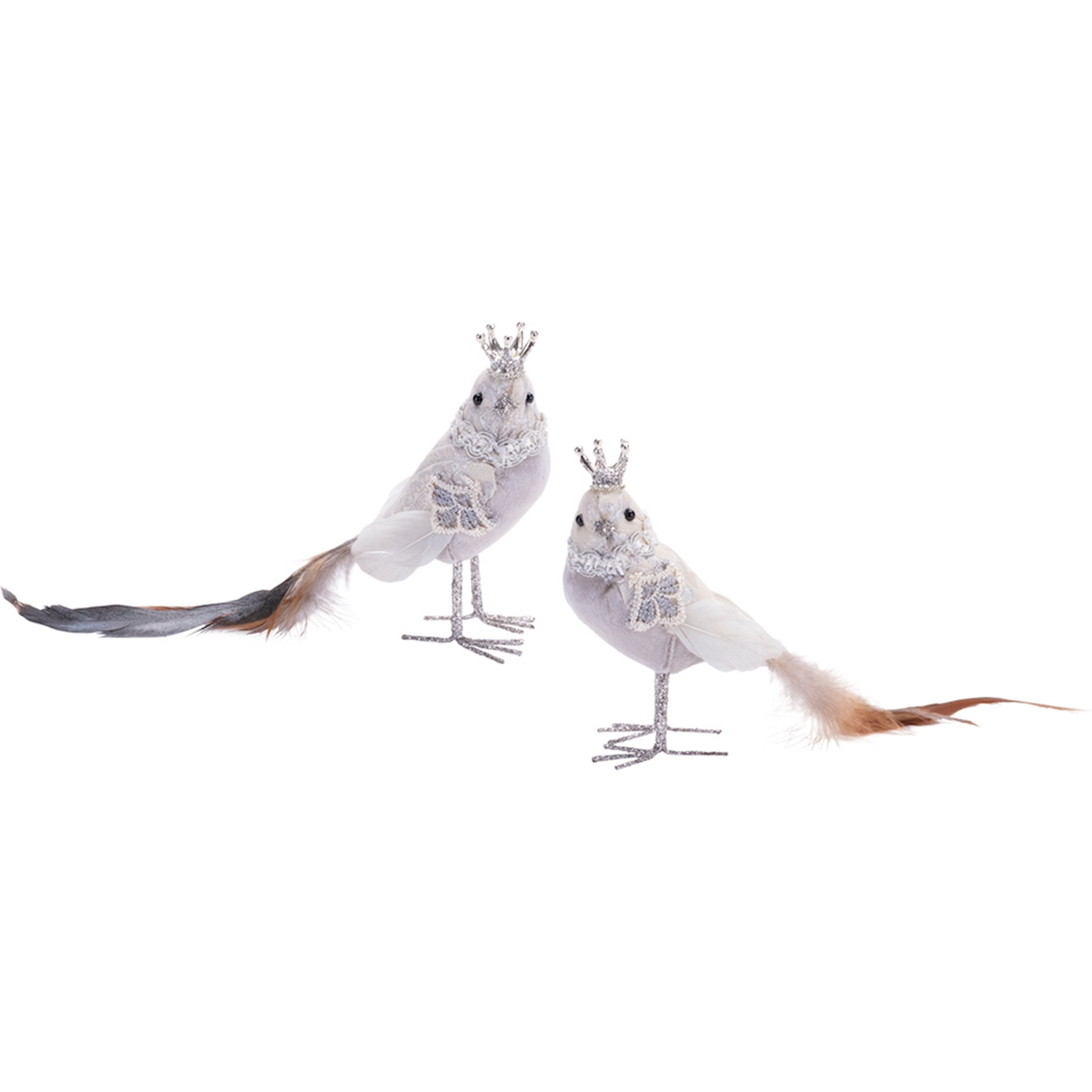 Jeweled Royal Bird Shelf Sitter (Set of 6)