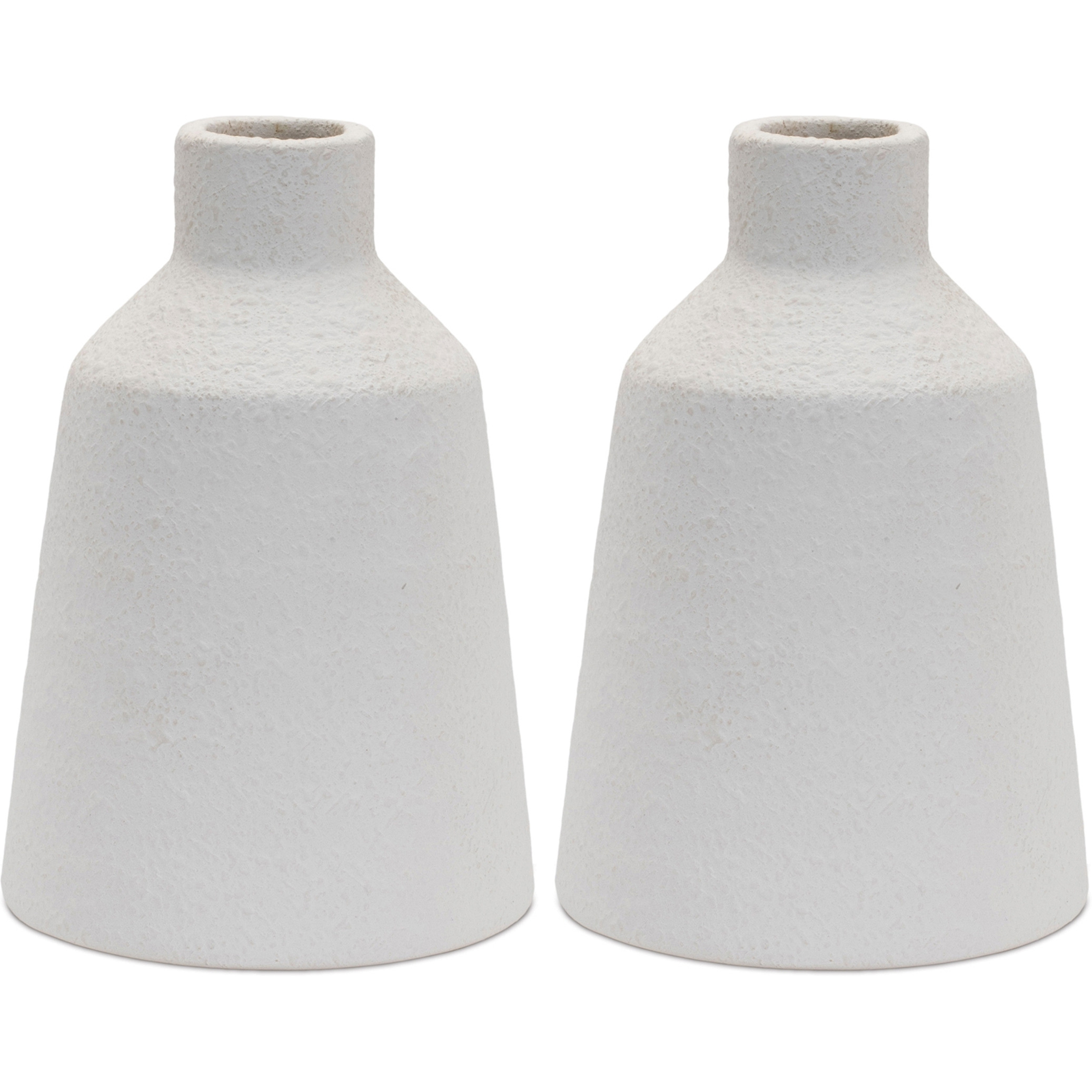 Tapered Stoneware Bottle Vase (Set of 2)