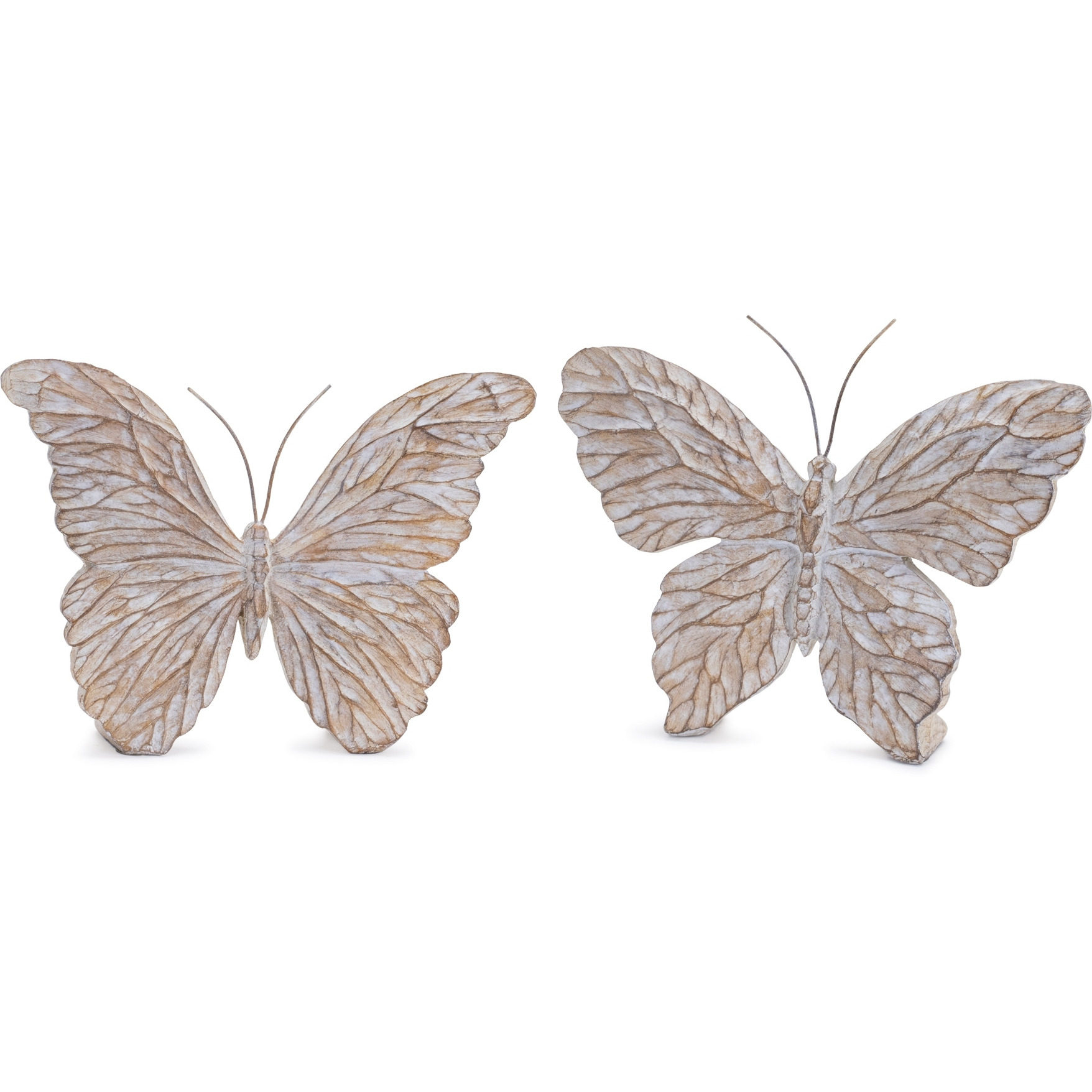 Carved Butterfly Shelf Sitter (Set of 4)