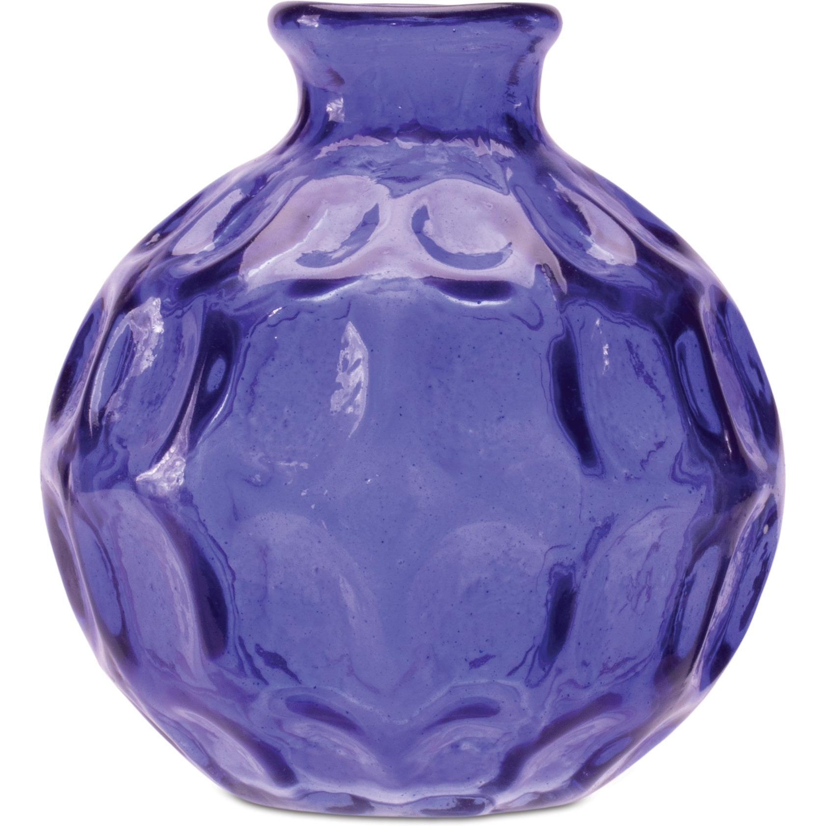 Blue Bubble Glass Bud Vase (Set of 2)