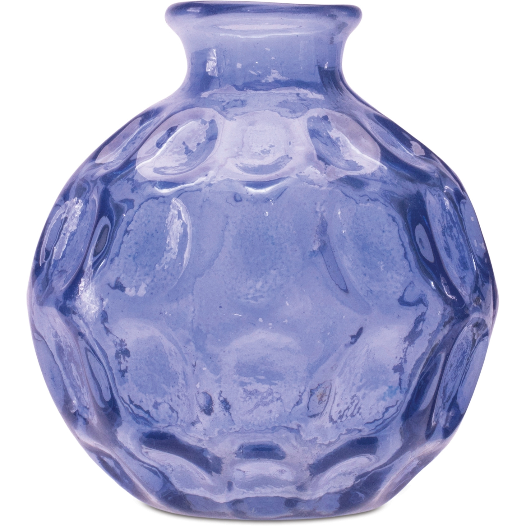 Blue Bubble Glass Bud Vase (Set of 2)