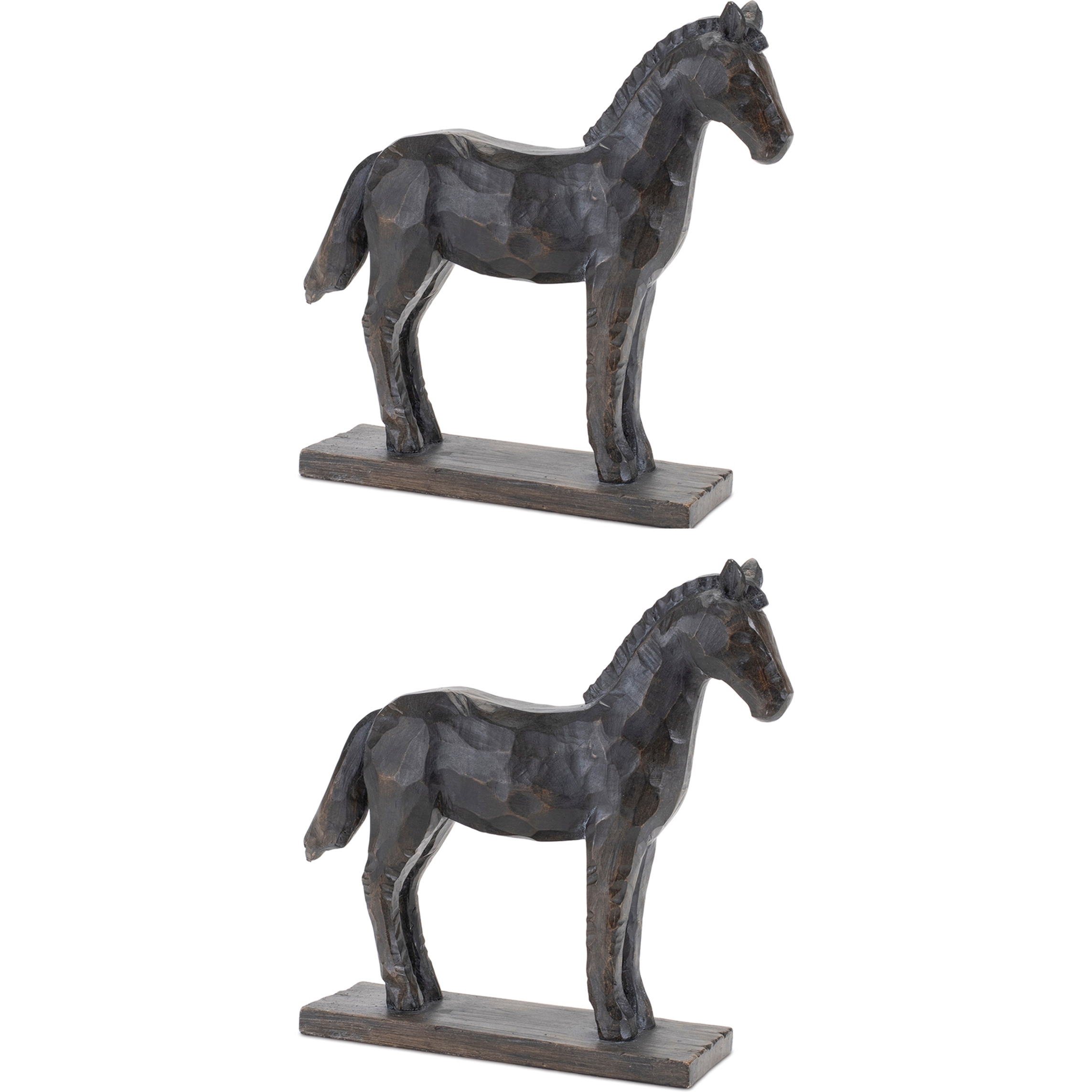 Standing Horse with Base (Set of 2)
