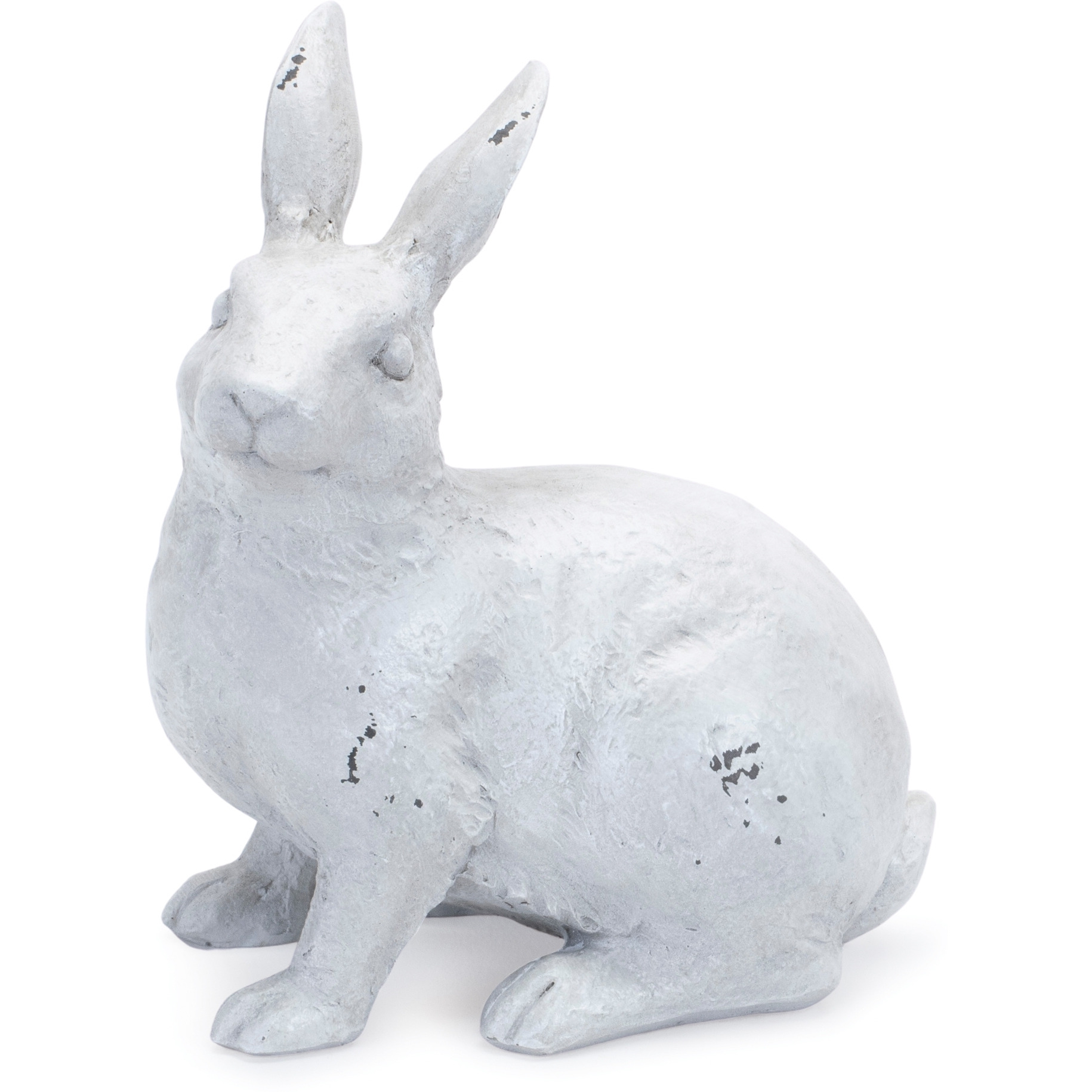 Distressed Garden Rabbit Figurine (Set of 2)