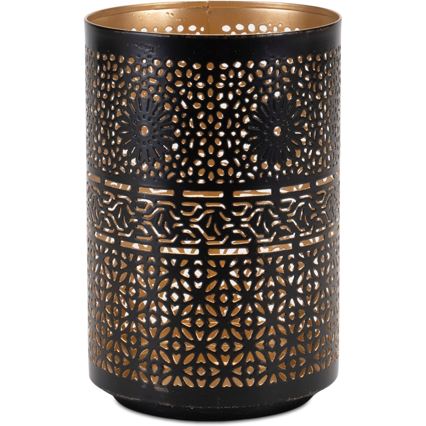 Mandala Punched Metal Candle Holder (Set of 2)
