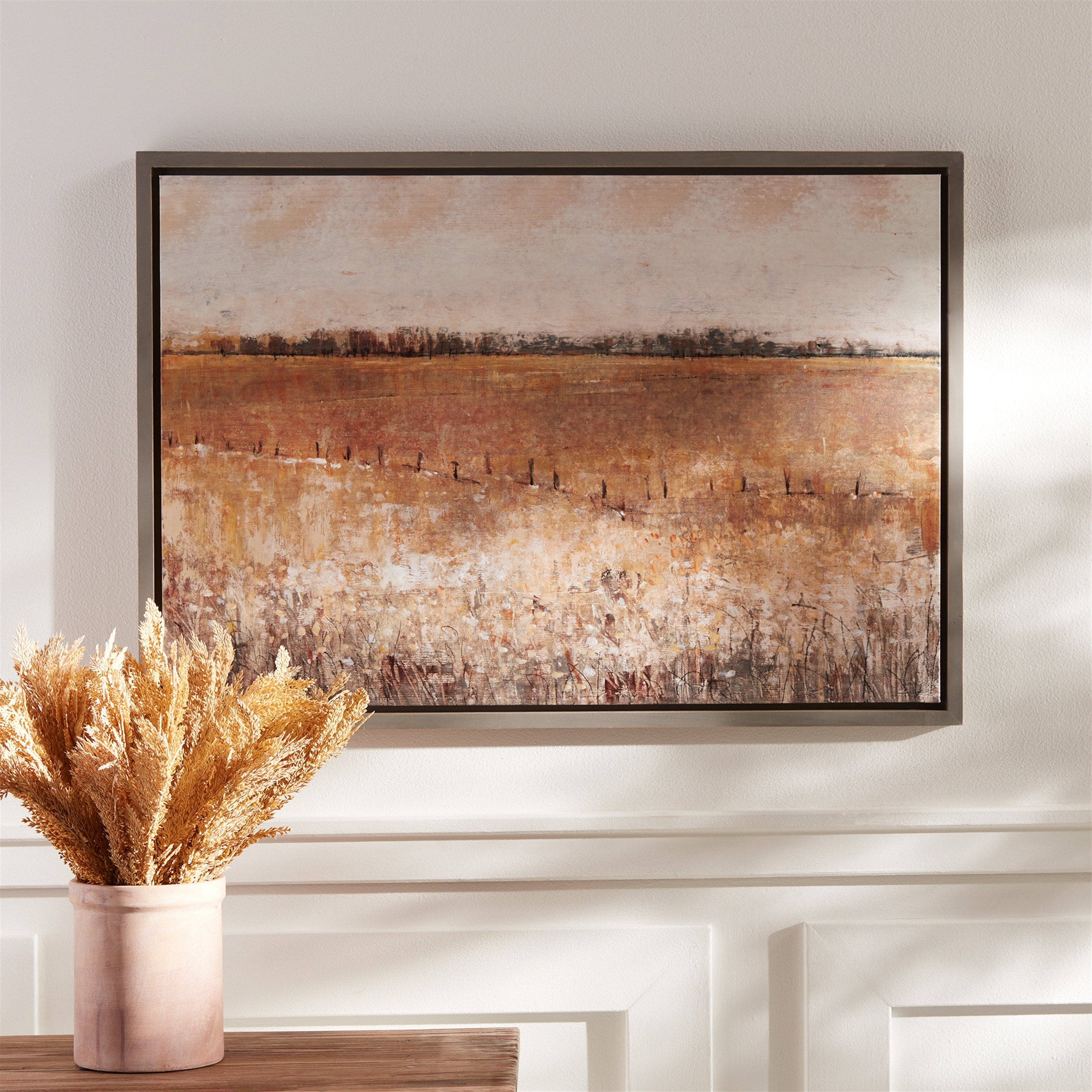 Framed Landscape Canvas Art 34&quotL