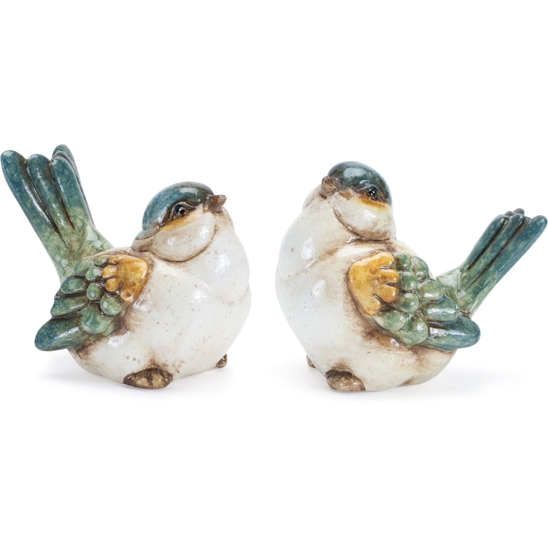 Terra Cotta Bird Figurine (Set of 6)