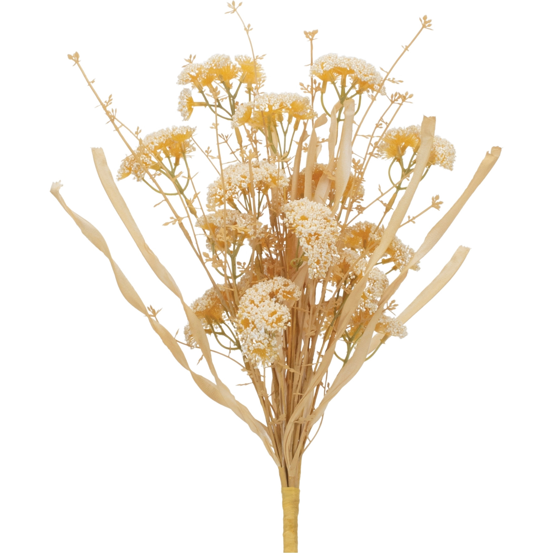 Beige Floral Grass Bush (Set of 2)
