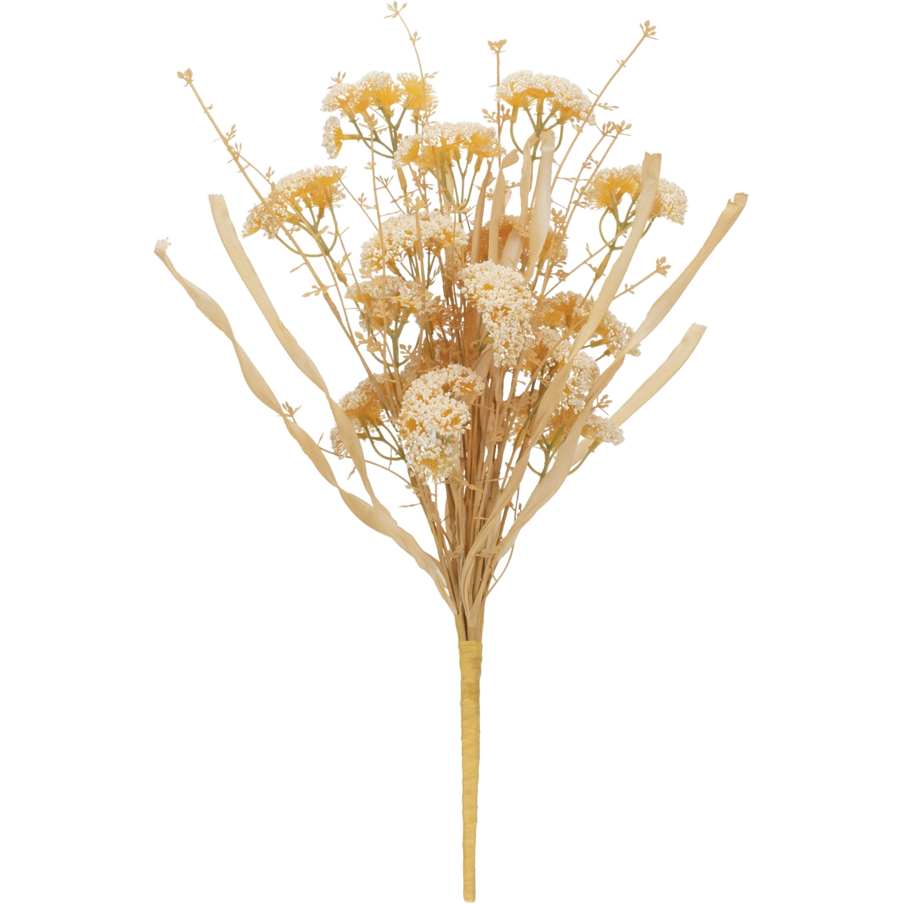 Beige Floral Grass Bush (Set of 2)