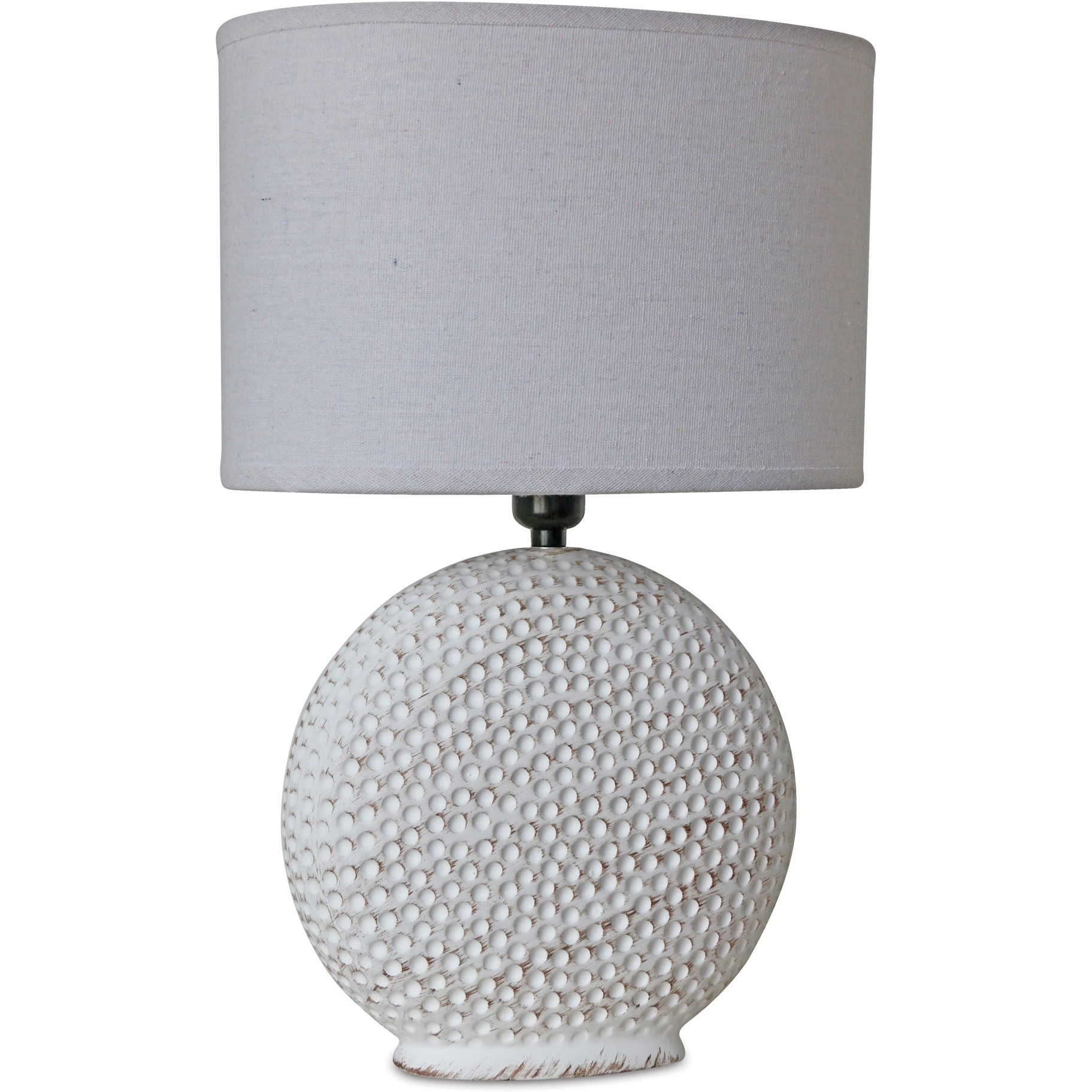 Notched Ceramic Table Lamp 26&quotH