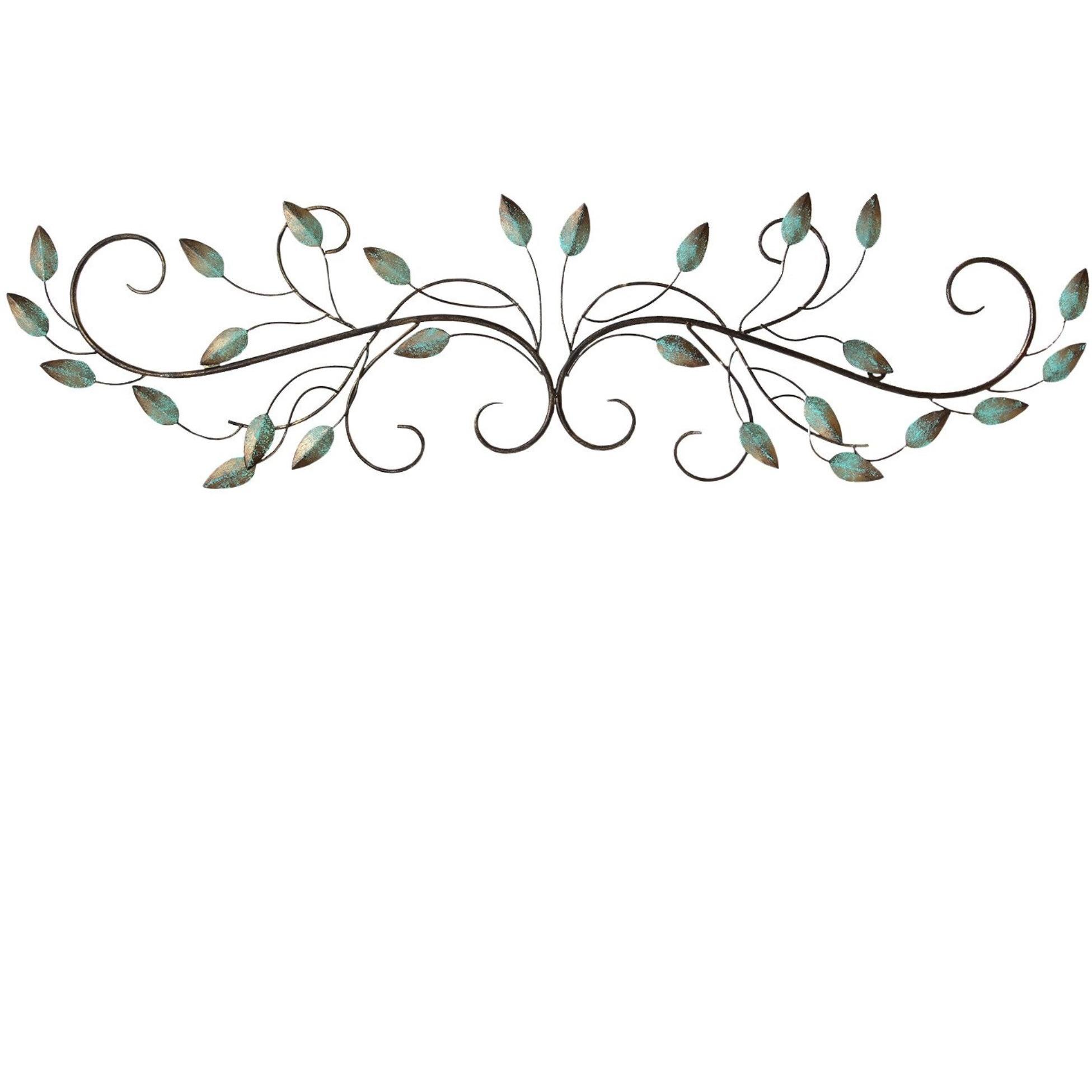Stratton Home Decor Patina Scroll Leaf