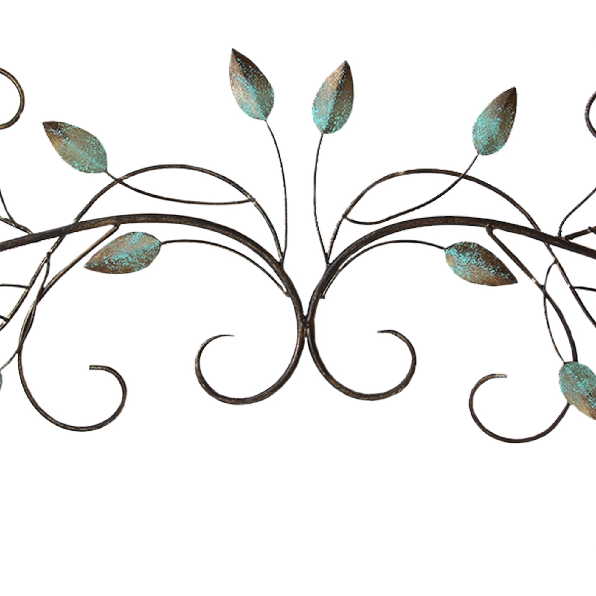 Stratton Home Decor Patina Scroll Leaf