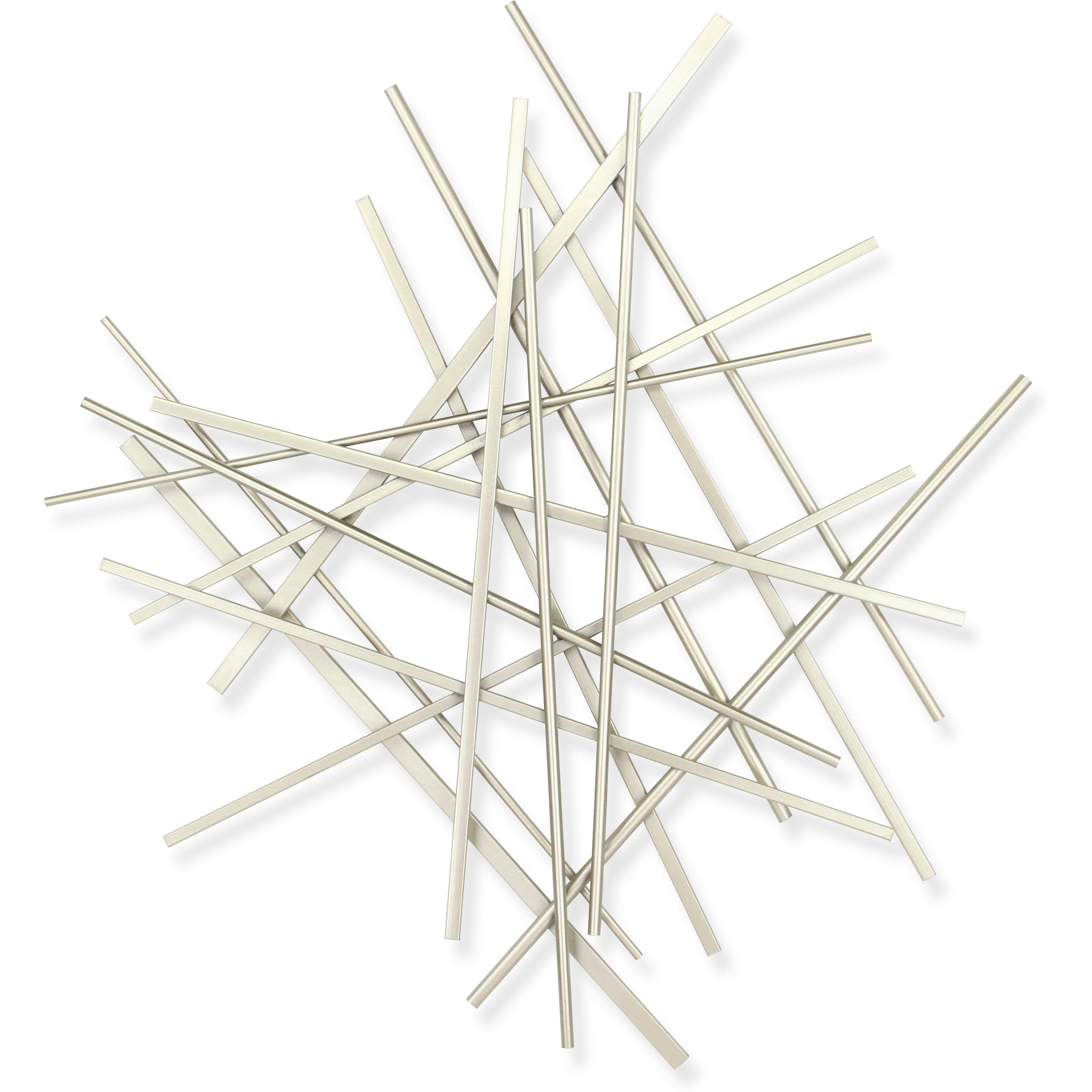 Avalon Small Abstract Wall Decor - Silver