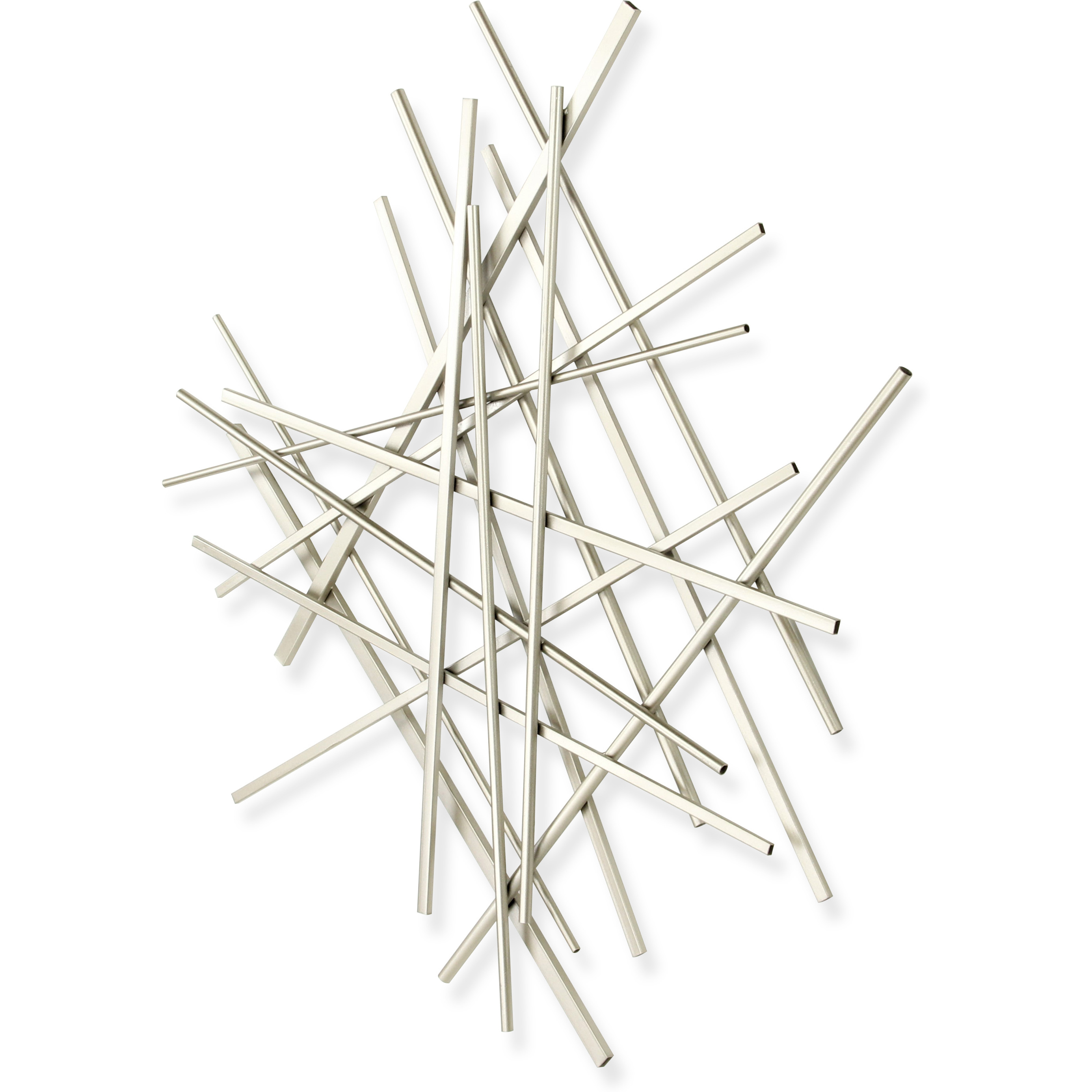 Avalon Small Abstract Wall Decor - Silver