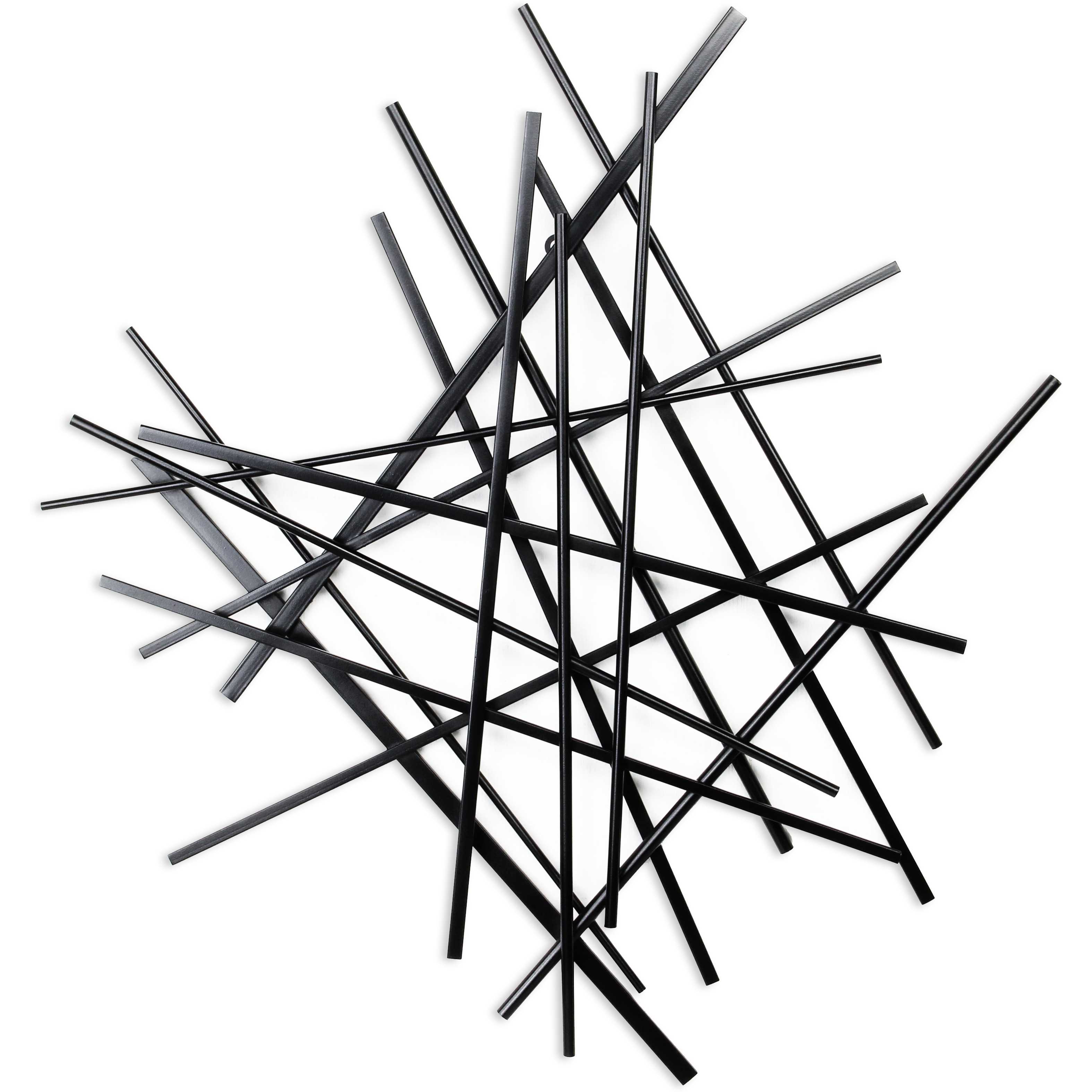 Avalon Small Abstract Wall Decor - Black