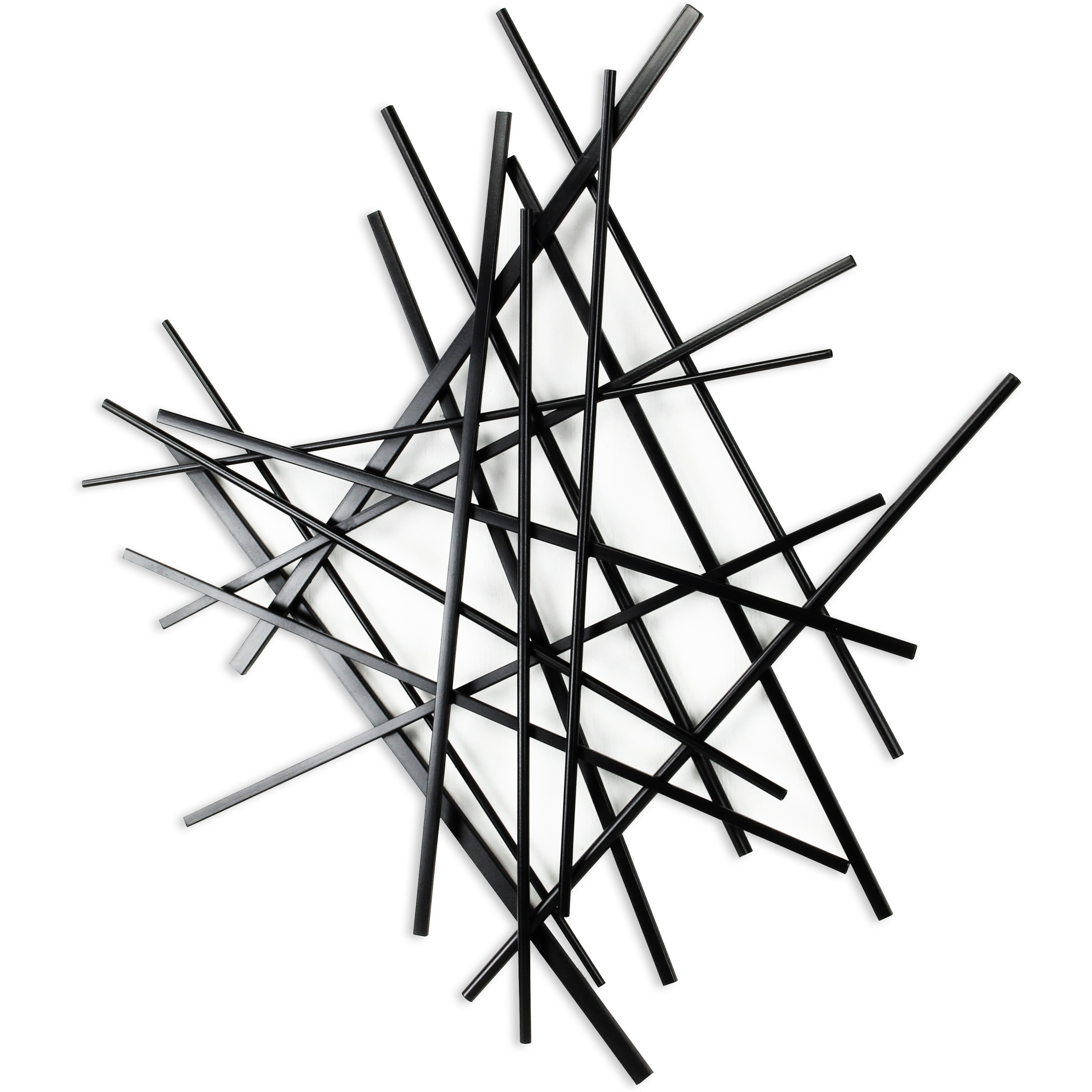 Avalon Small Abstract Wall Decor - Black