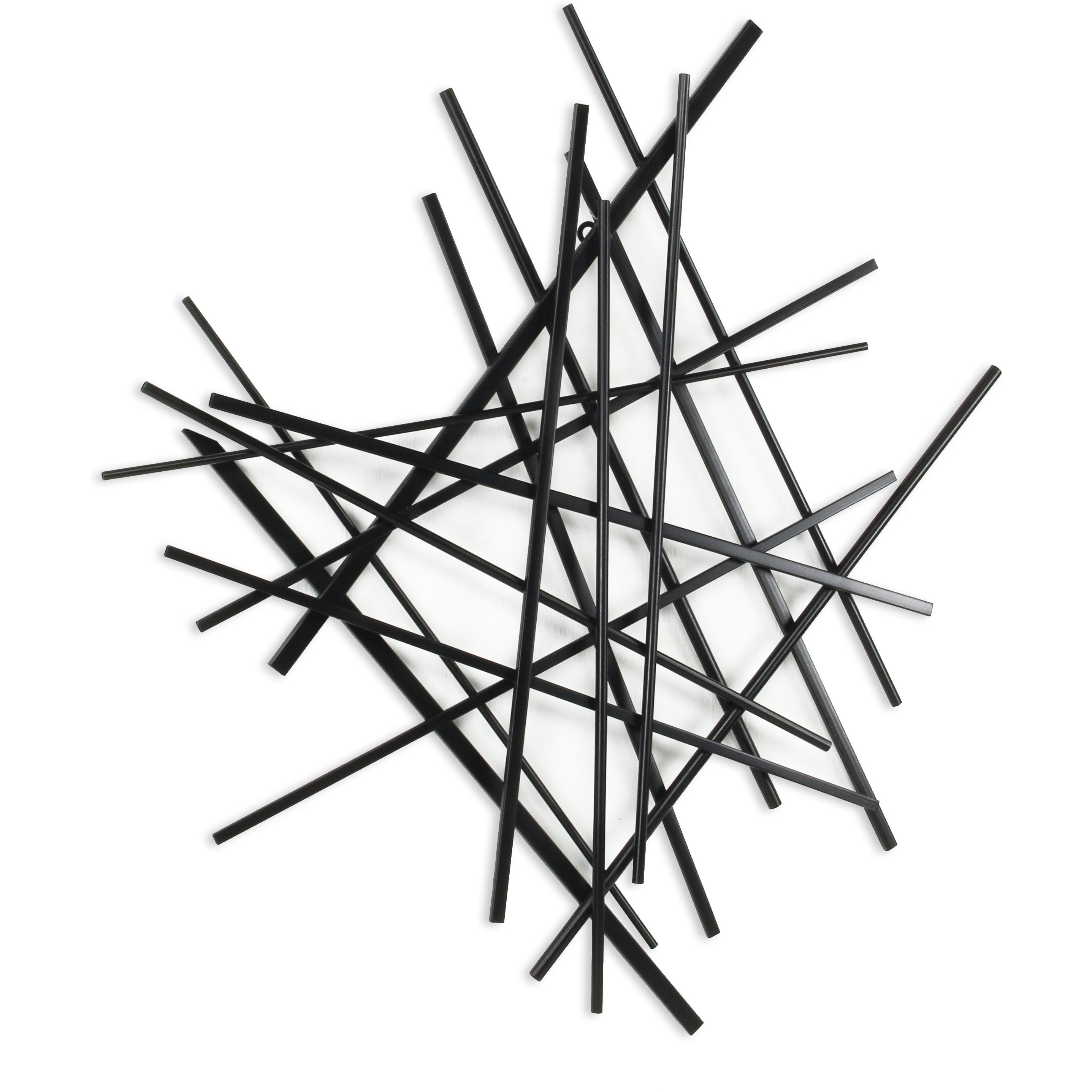 Avalon Small Abstract Wall Decor - Black