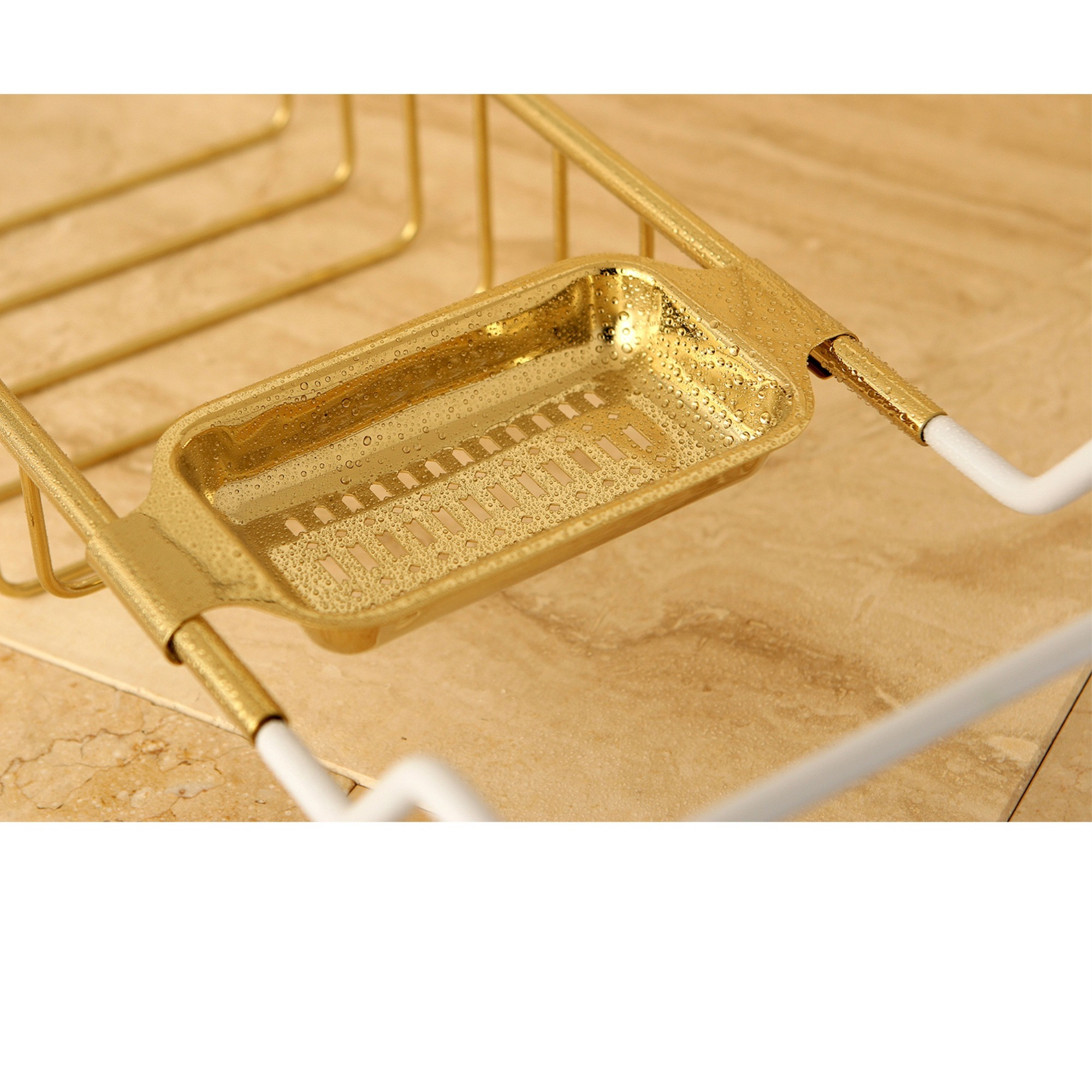 Kingston Brass CC2152 Clawfoot Bath Tub Shelf, Polished Brass