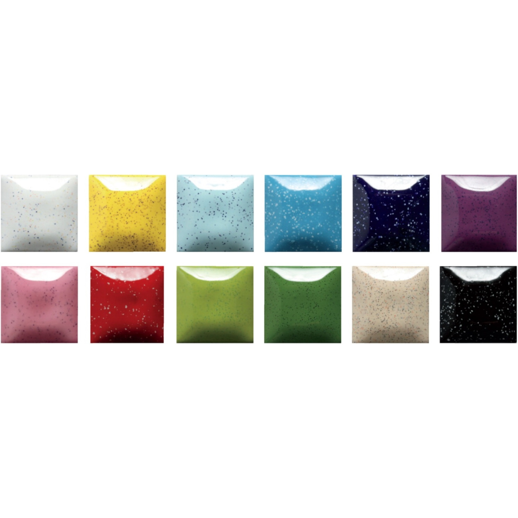 Mayco Speckled Stroke & Coat Set, Assorted Colors, 12 Pints