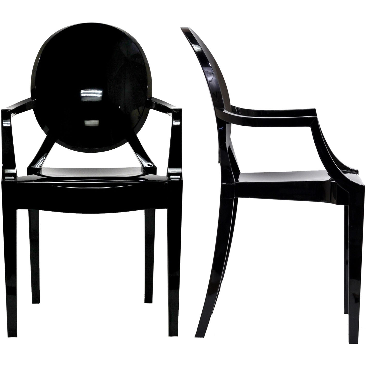 Casper Dining Armchairs Set of 2 - Black