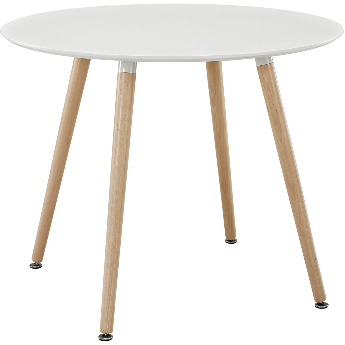 Track Round Dining Table - White