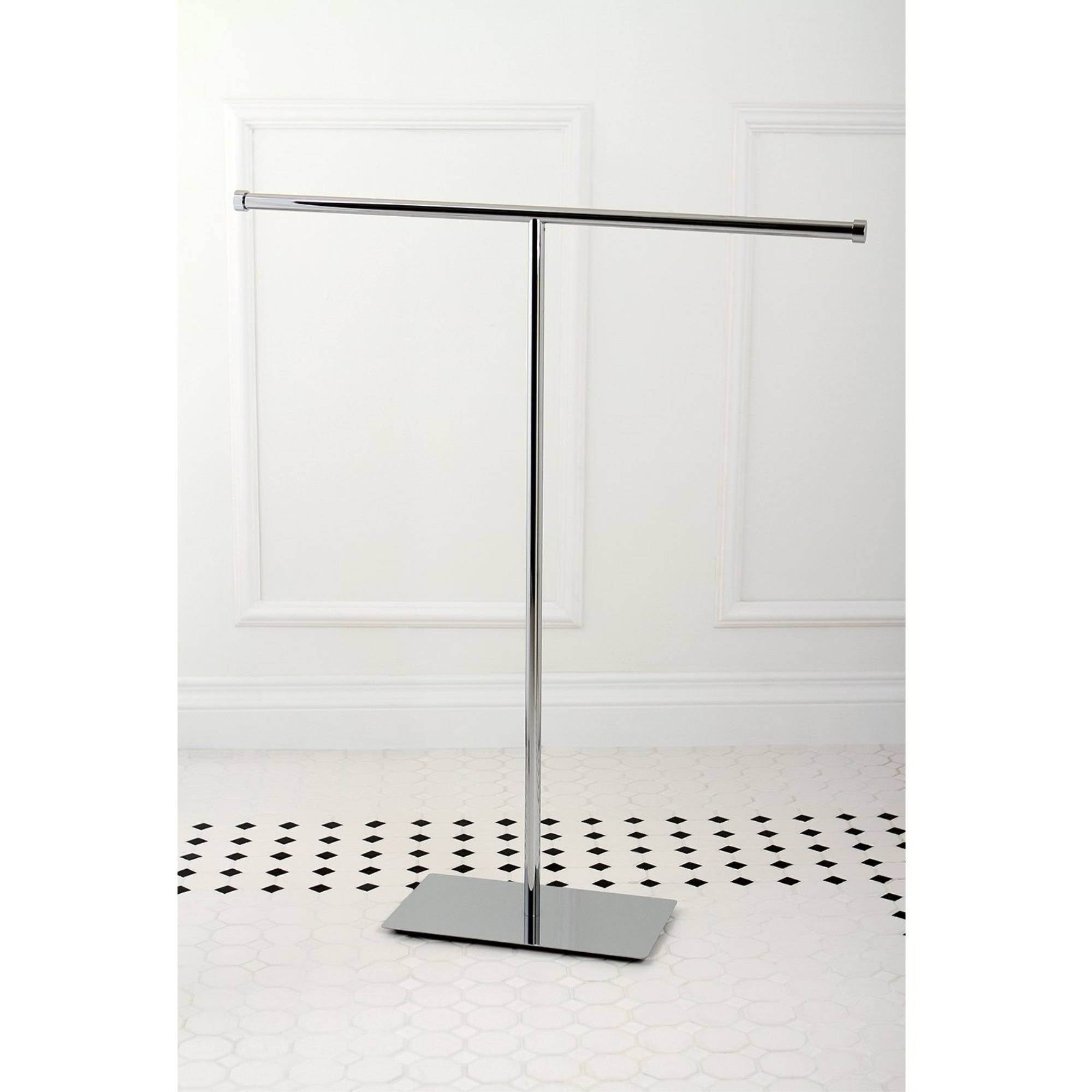 Kingston Brass CC8201 Claremont T-Shape Towel Rack, Polished Chrome