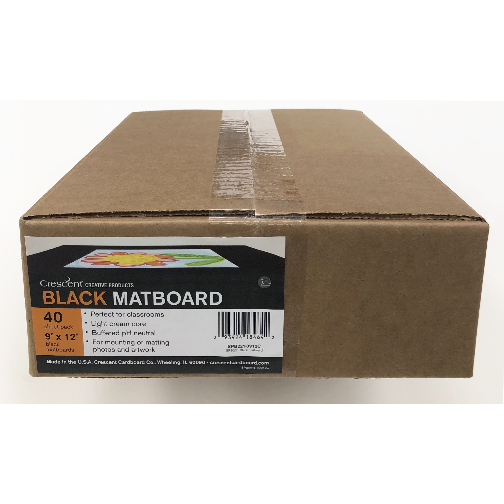 SP BLK MT/MNT/PR BD 40PK 9X12