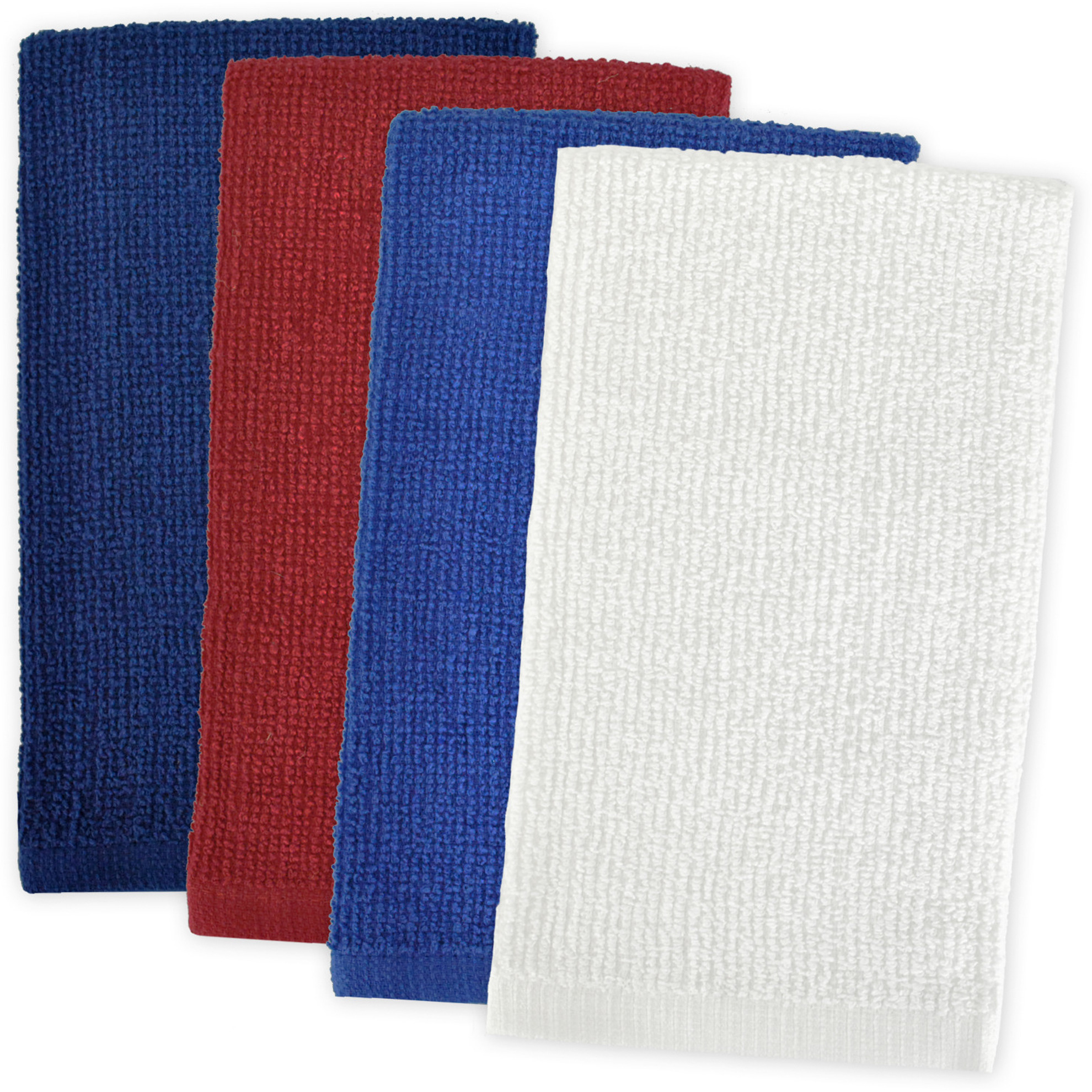 DII Assorted Patriotic Barmop Dishtowel (Set of 4)