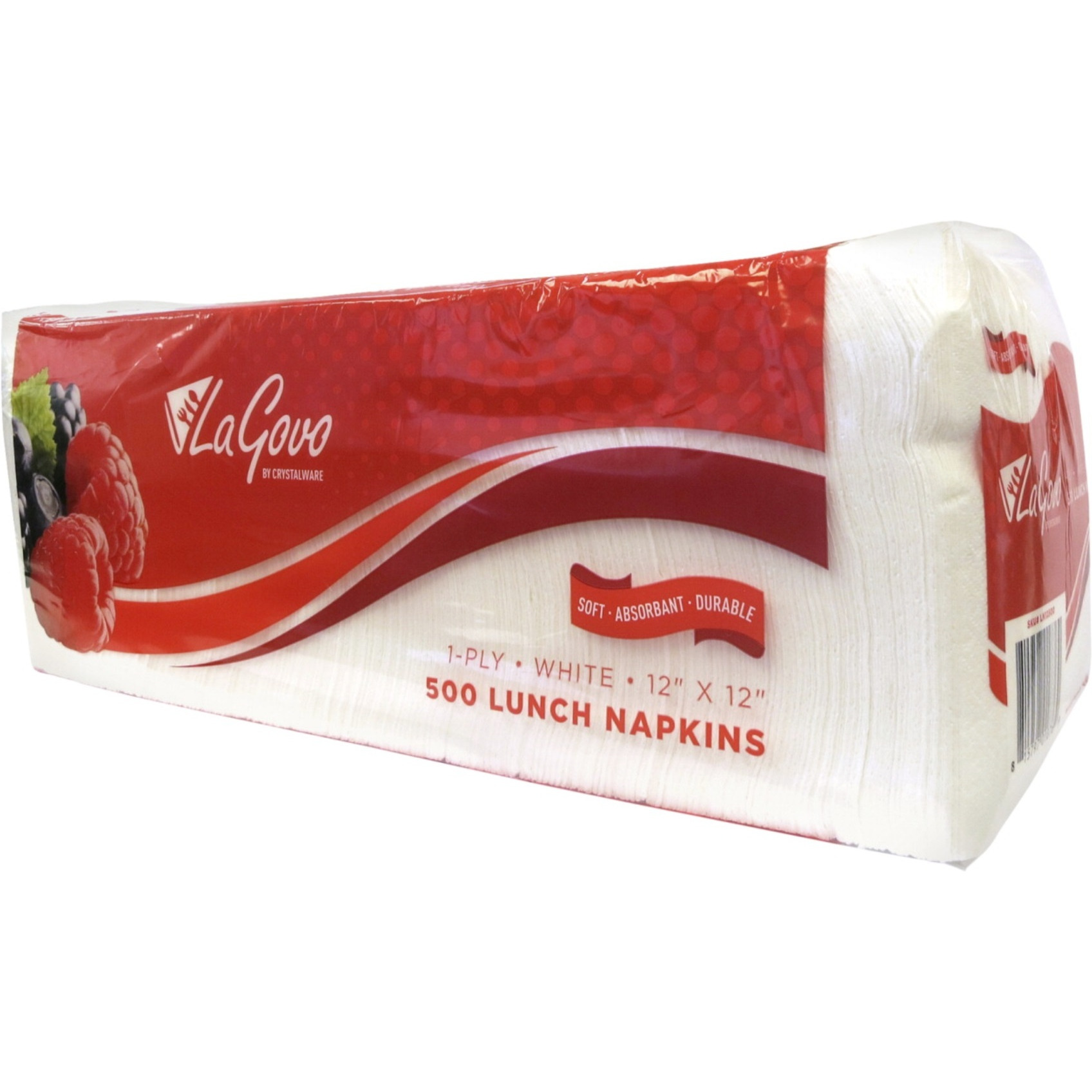 LaGovo Lunch Napkins, 1 Ply, Case of 6000