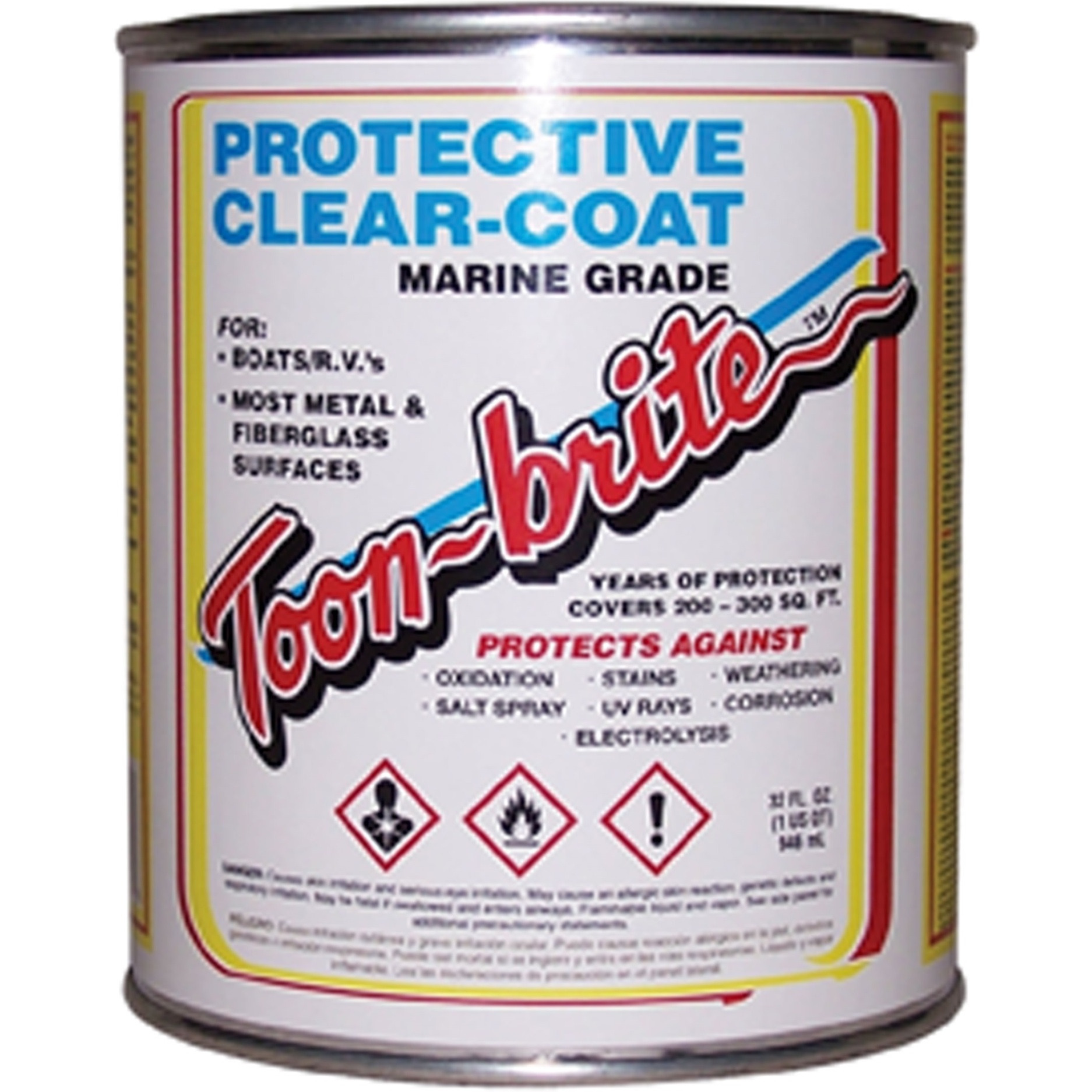 Toon-brite P100QT Protective Clear-Coat - 32 oz. (Quart)