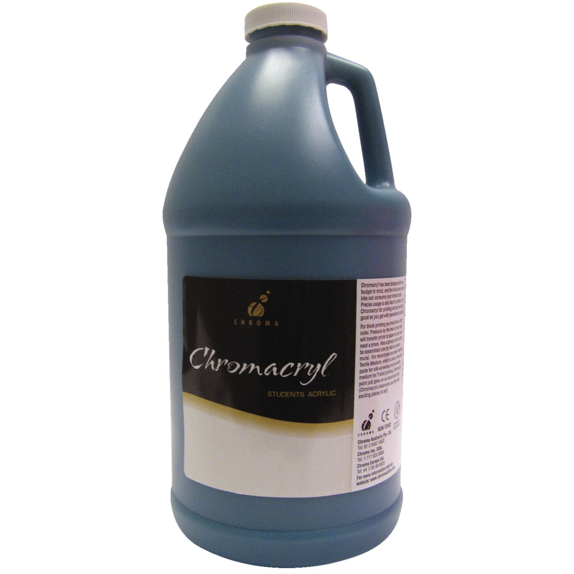 Chromacryl Premium Students Acrylic Paint, Half Gallon, Turquoise