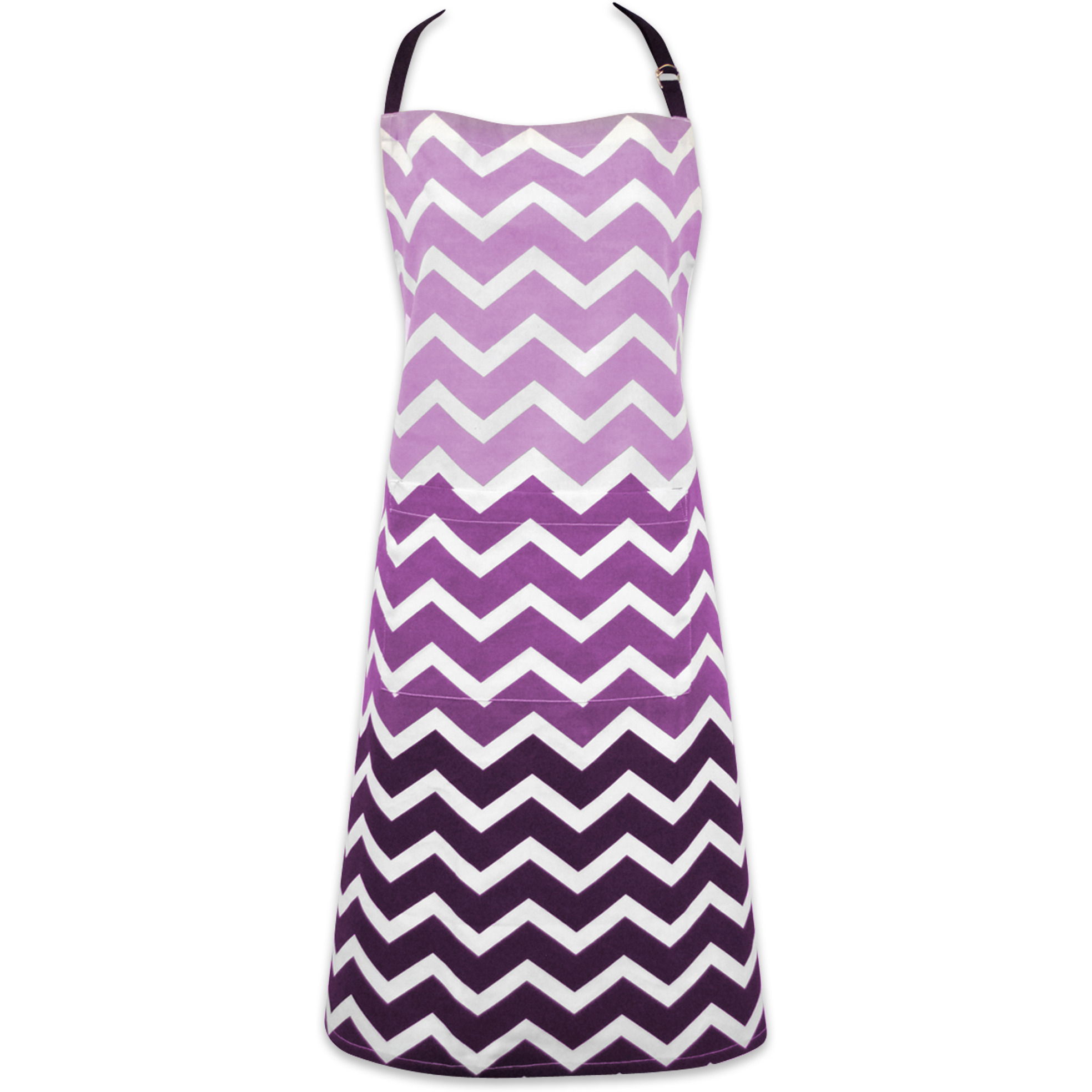 DII Eggplant Chevron Apron