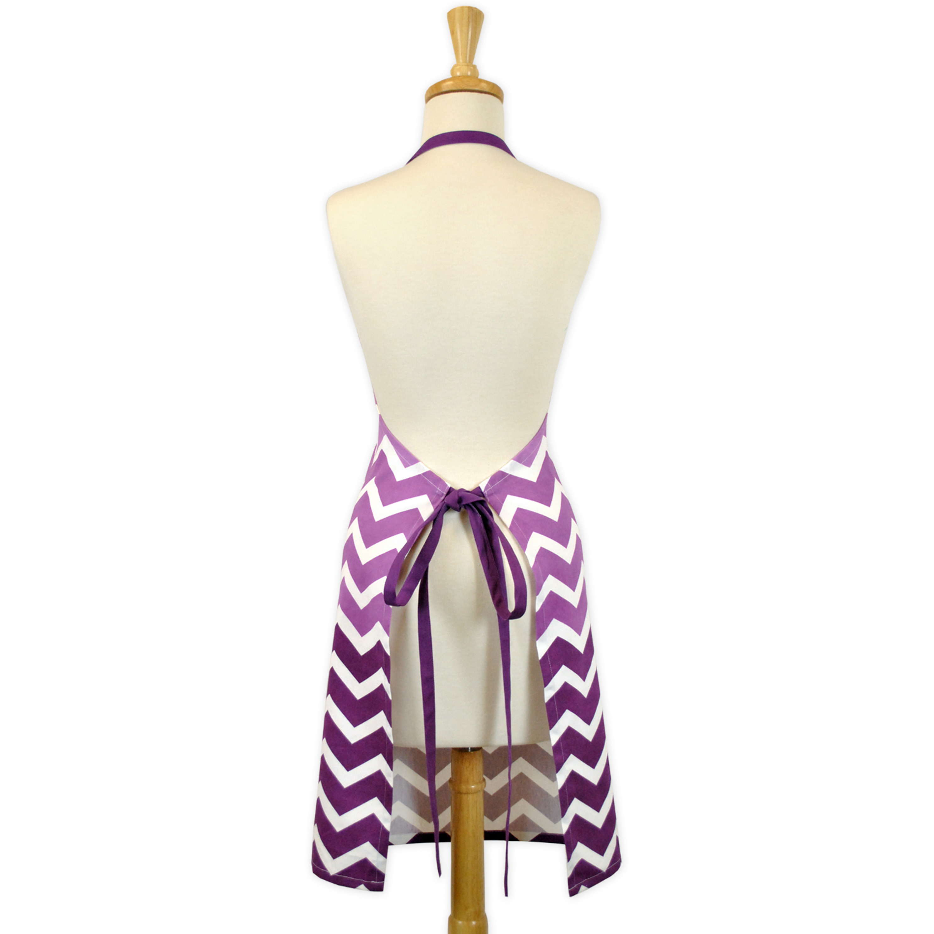 DII Eggplant Chevron Apron