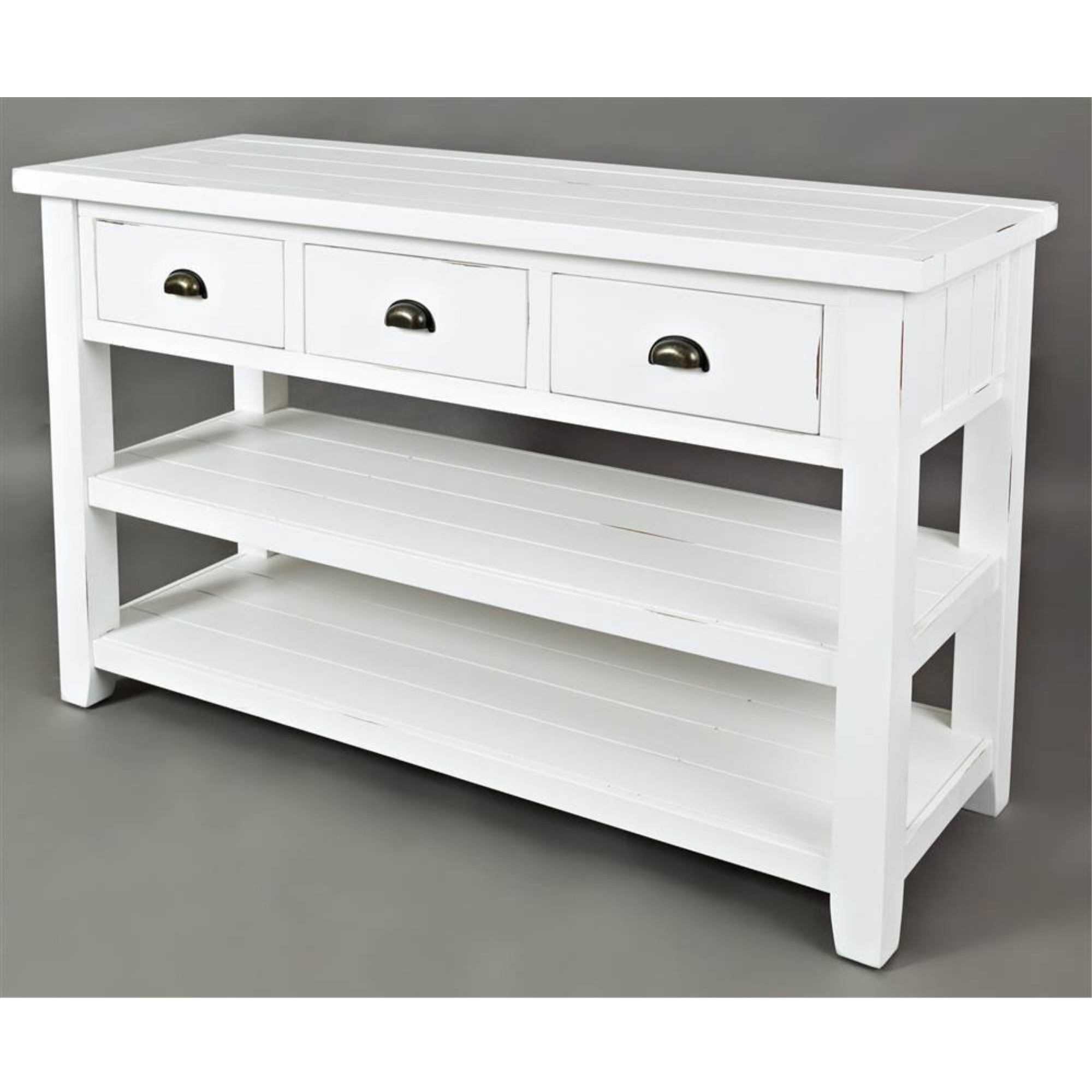 Artisan's Craft Rustic Farmhouse Distressed Acacia 50" Sofa Table