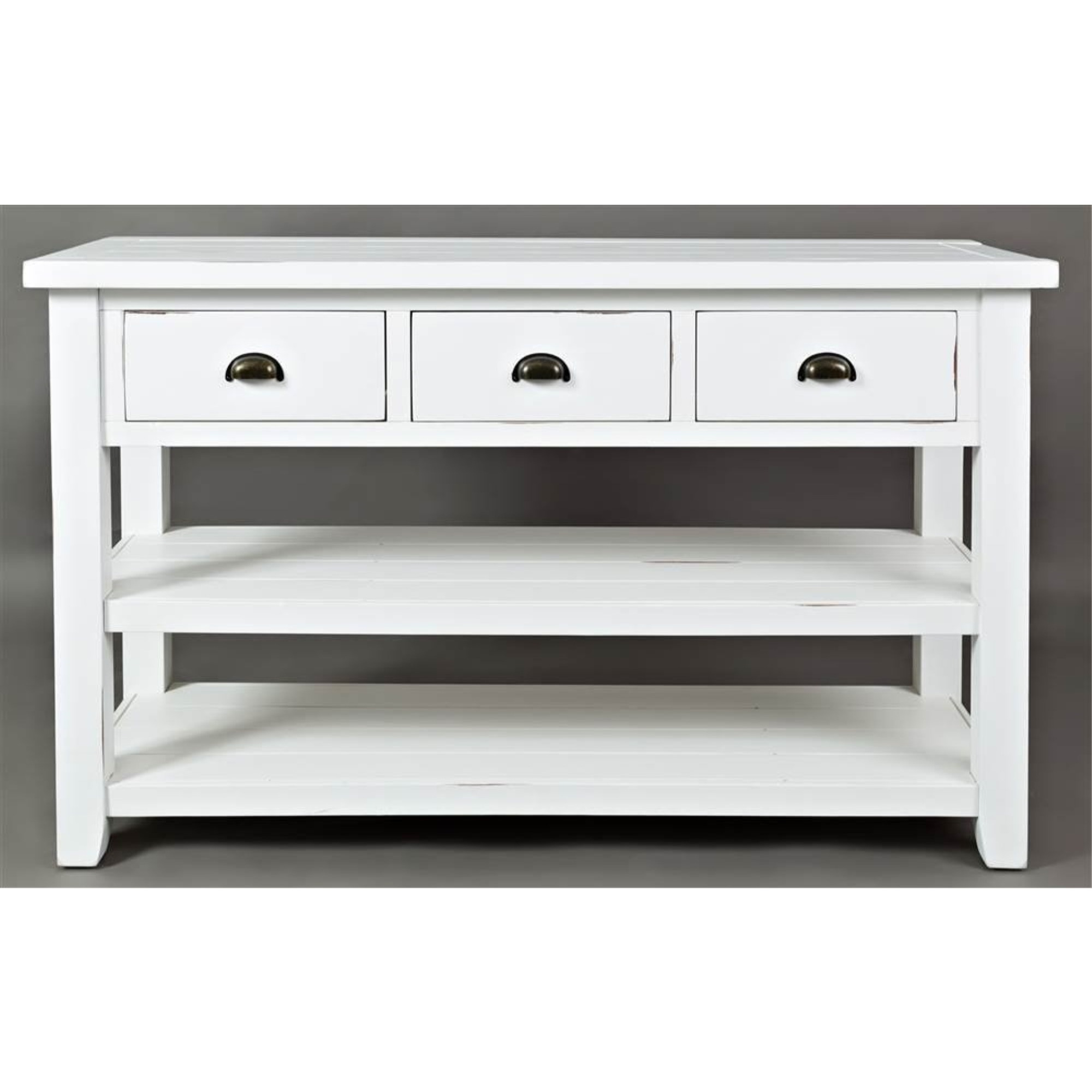 Artisan's Craft Rustic Farmhouse Distressed Acacia 50" Sofa Table
