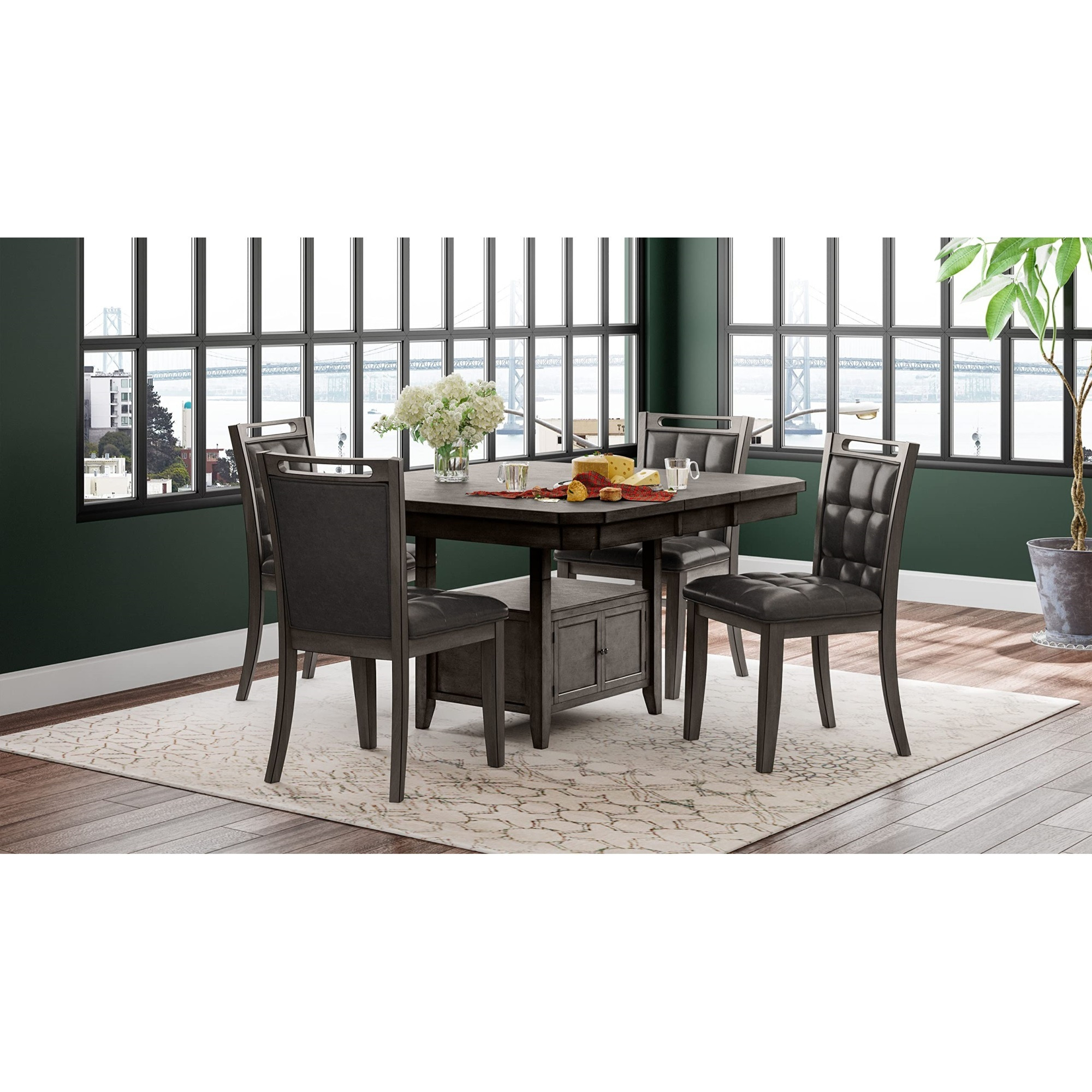 Manchester Contemporary Upholstered Dining Chair (Set of 2)