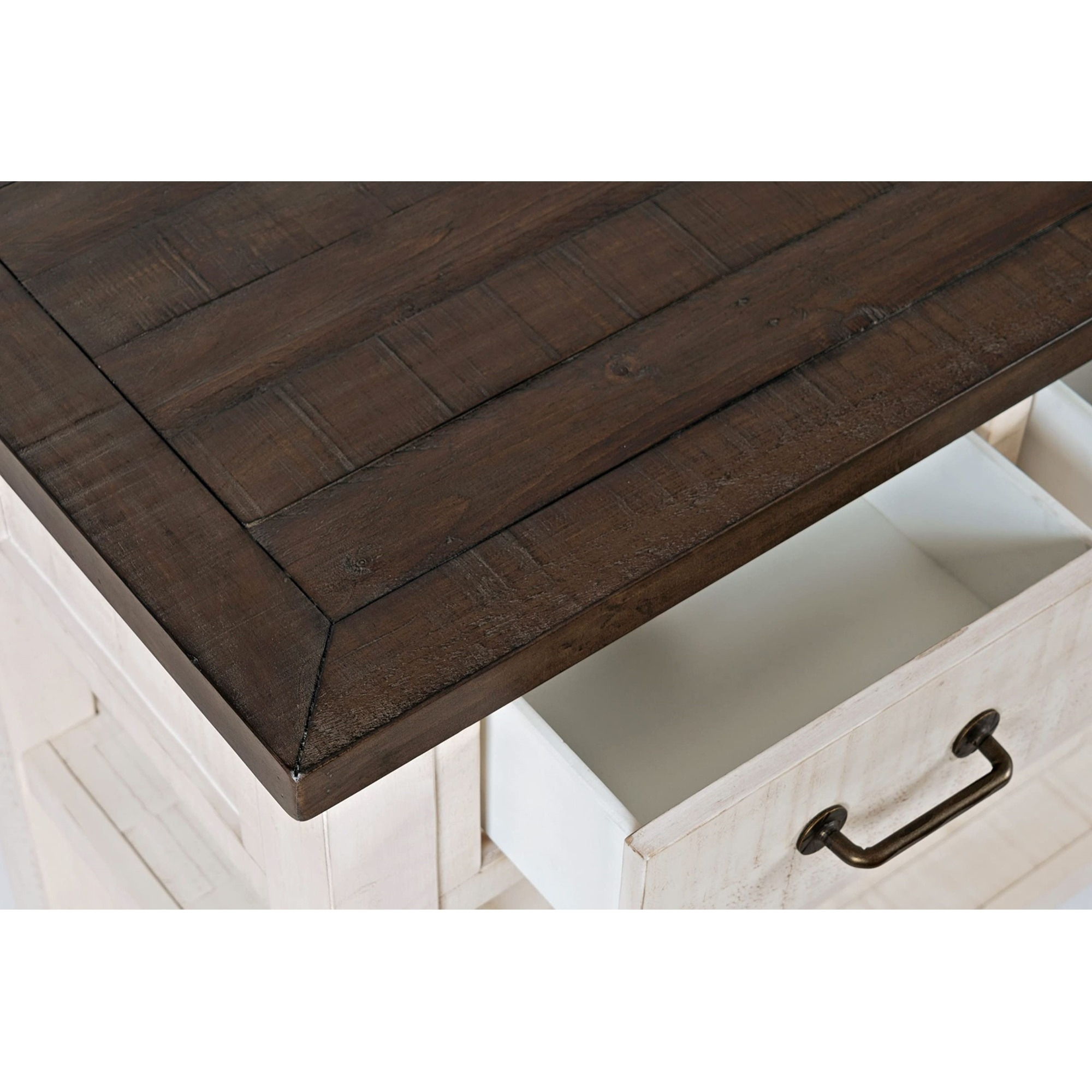 Madison County Rustic Reclaimed Pine Farmhouse Harris 50" Sofa Console Table