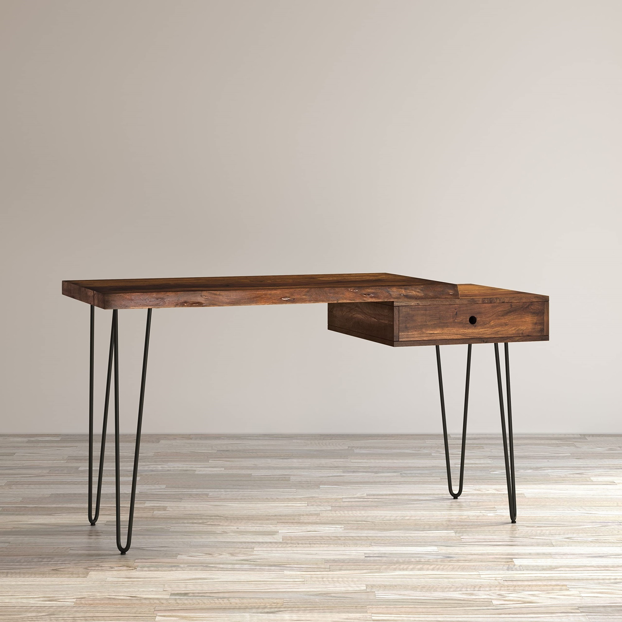 Nature's Edge Solid Acacia Desk with Drawer