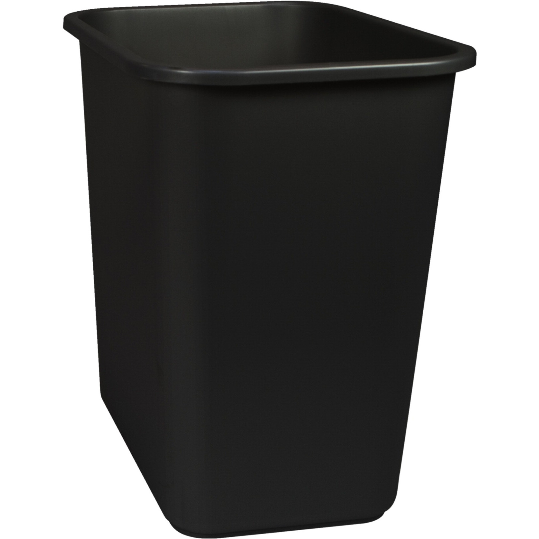 School Smart Indoor Waste Basket, 28 Quart, Black, Each
