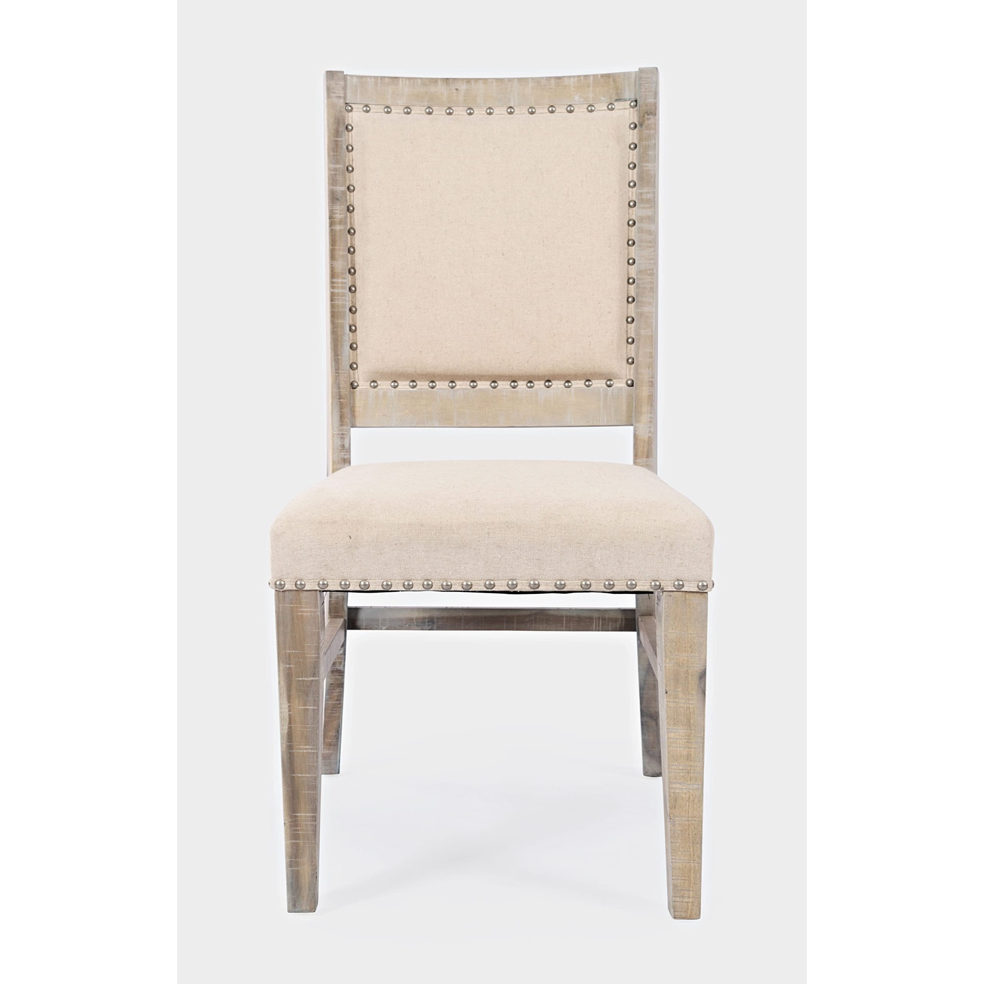 Fairview Transitional Solid Wood Upholstered Side Chair (Set of 2)