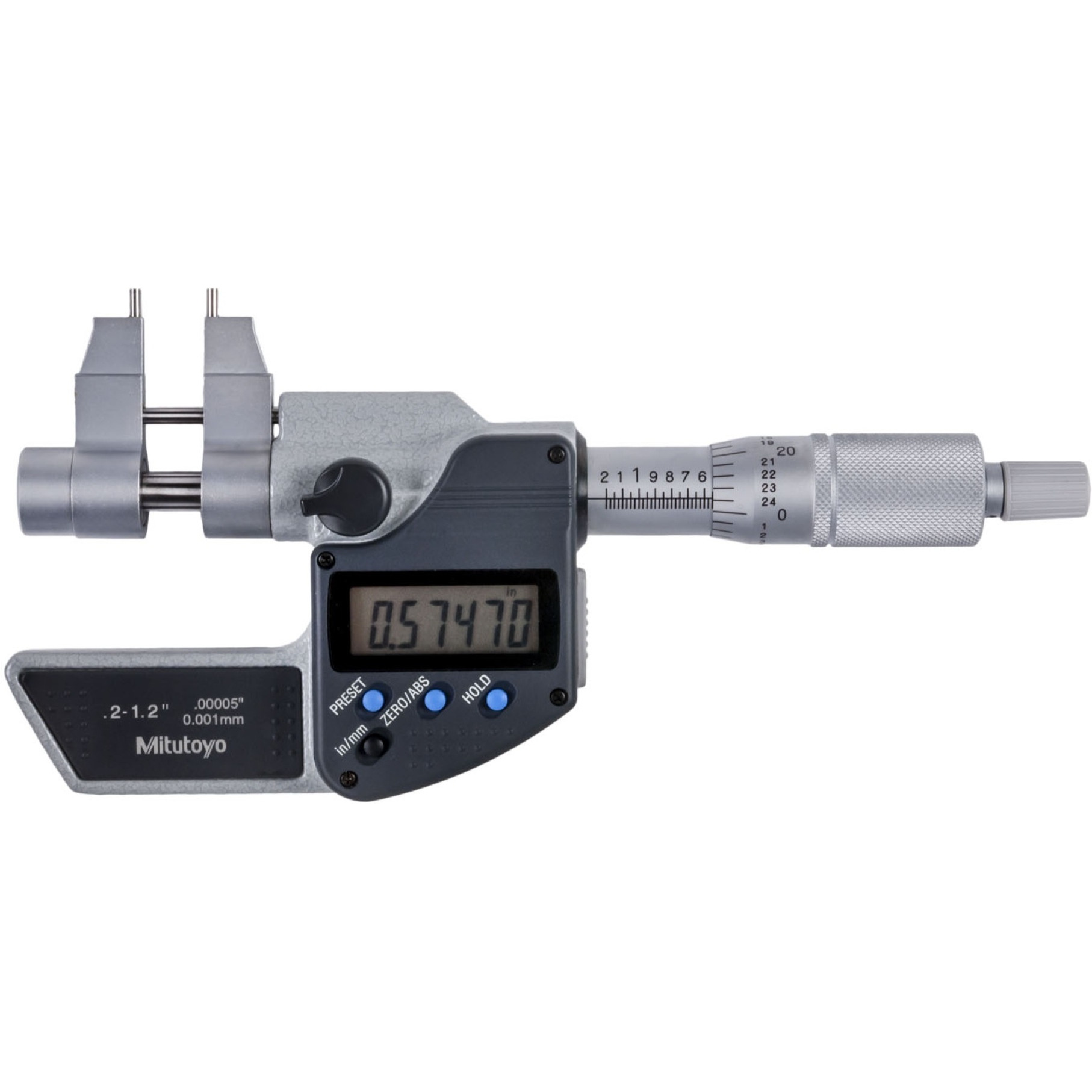 Dig Mic,CalJw,I/M .2-1.2 In,.00005 In,O,RS,C