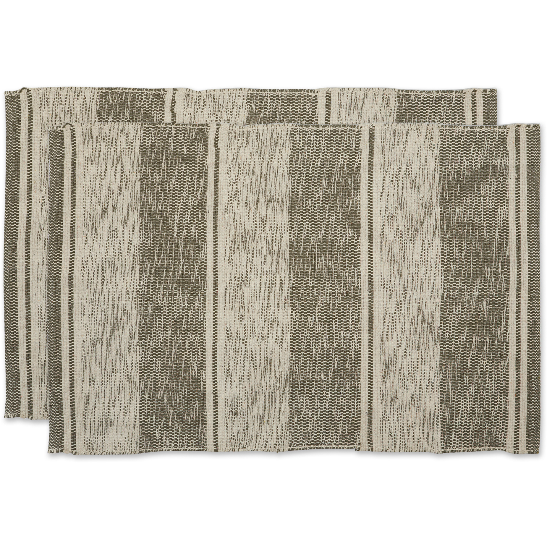 DII Artichoke Variegated Recycled Yarn Rug  (Set of 2)