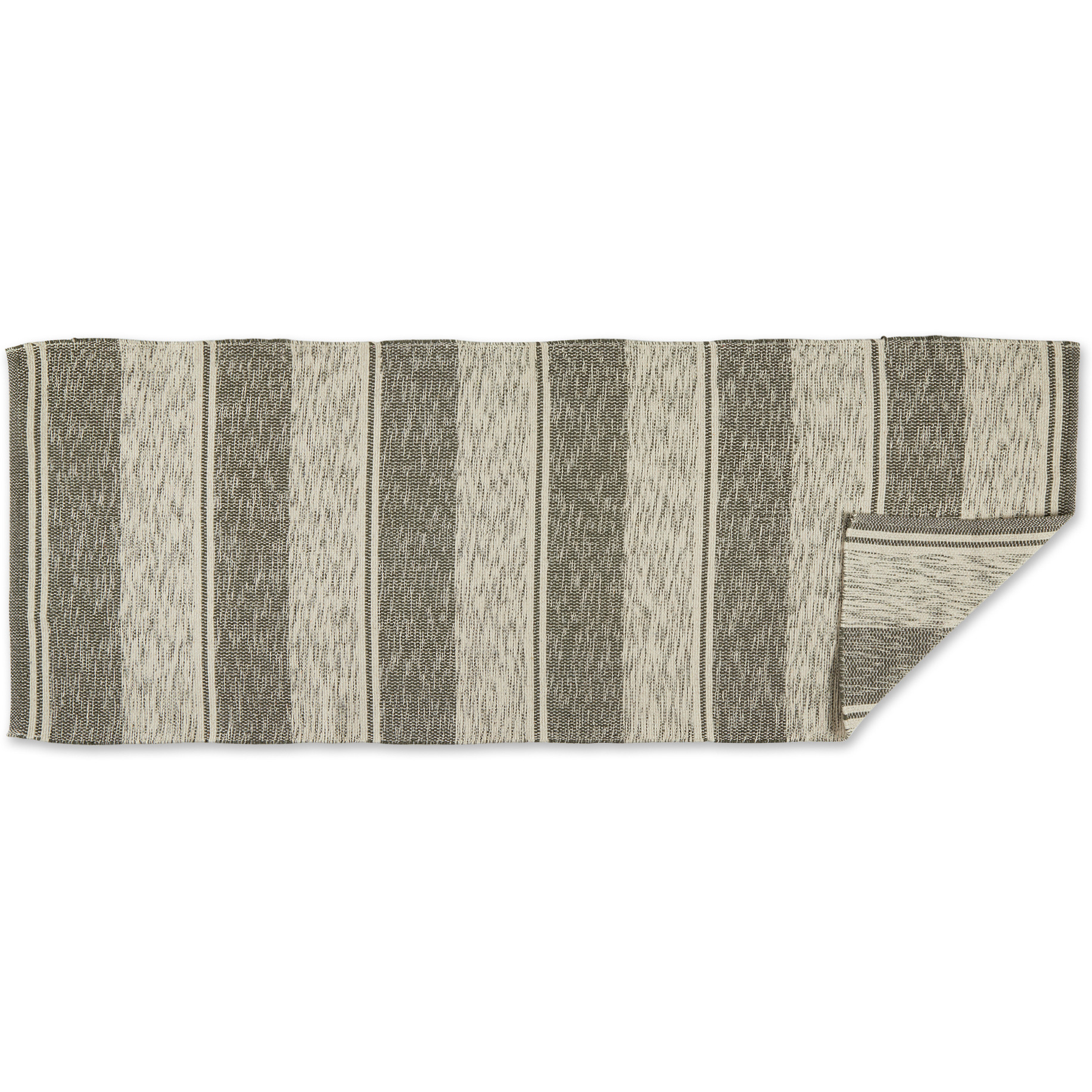 DII Artichoke Variegated Recycled Yarn Floor Runner 2ft 3in X 6ft