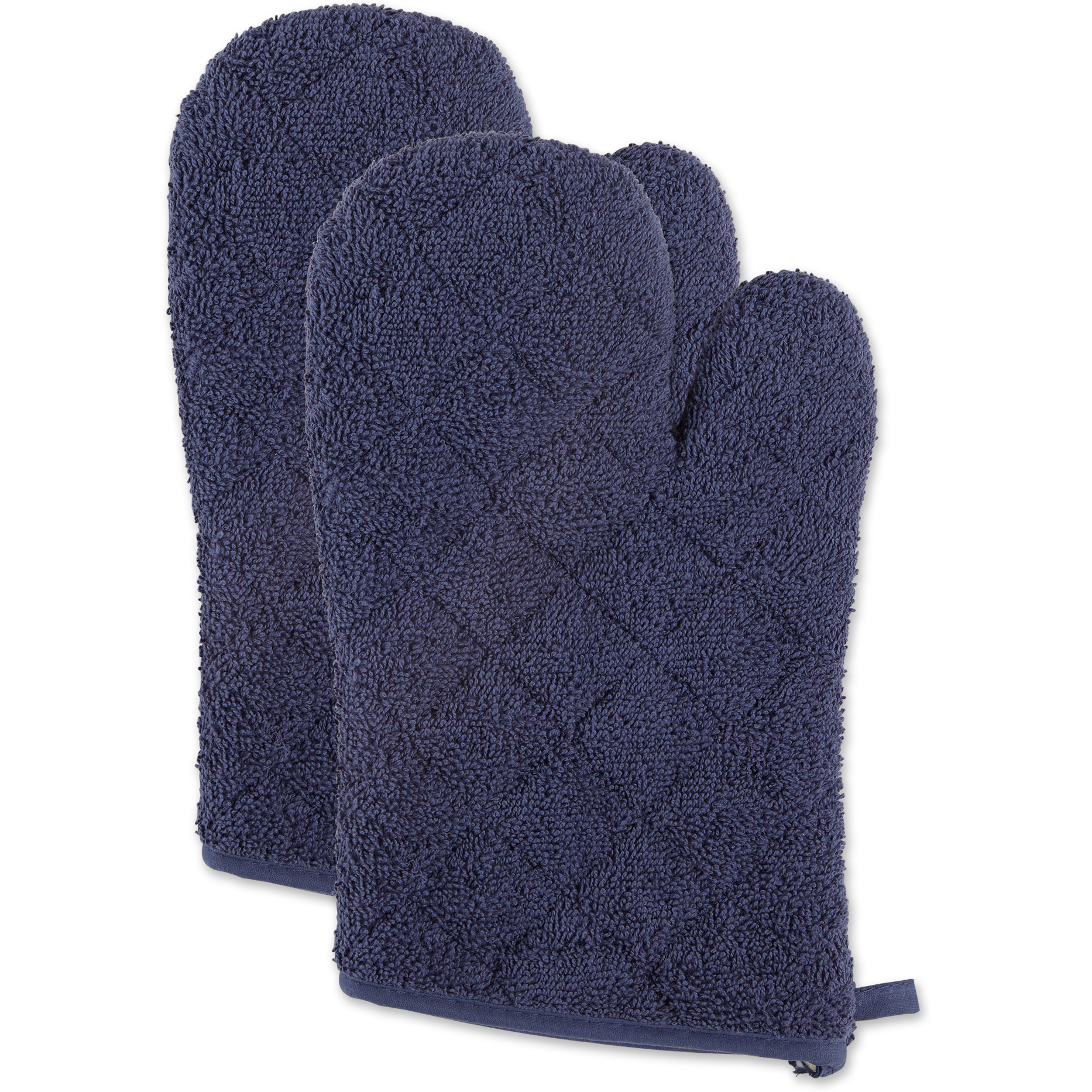 DII French Blue Terry Oven Mitt (Set of 2)