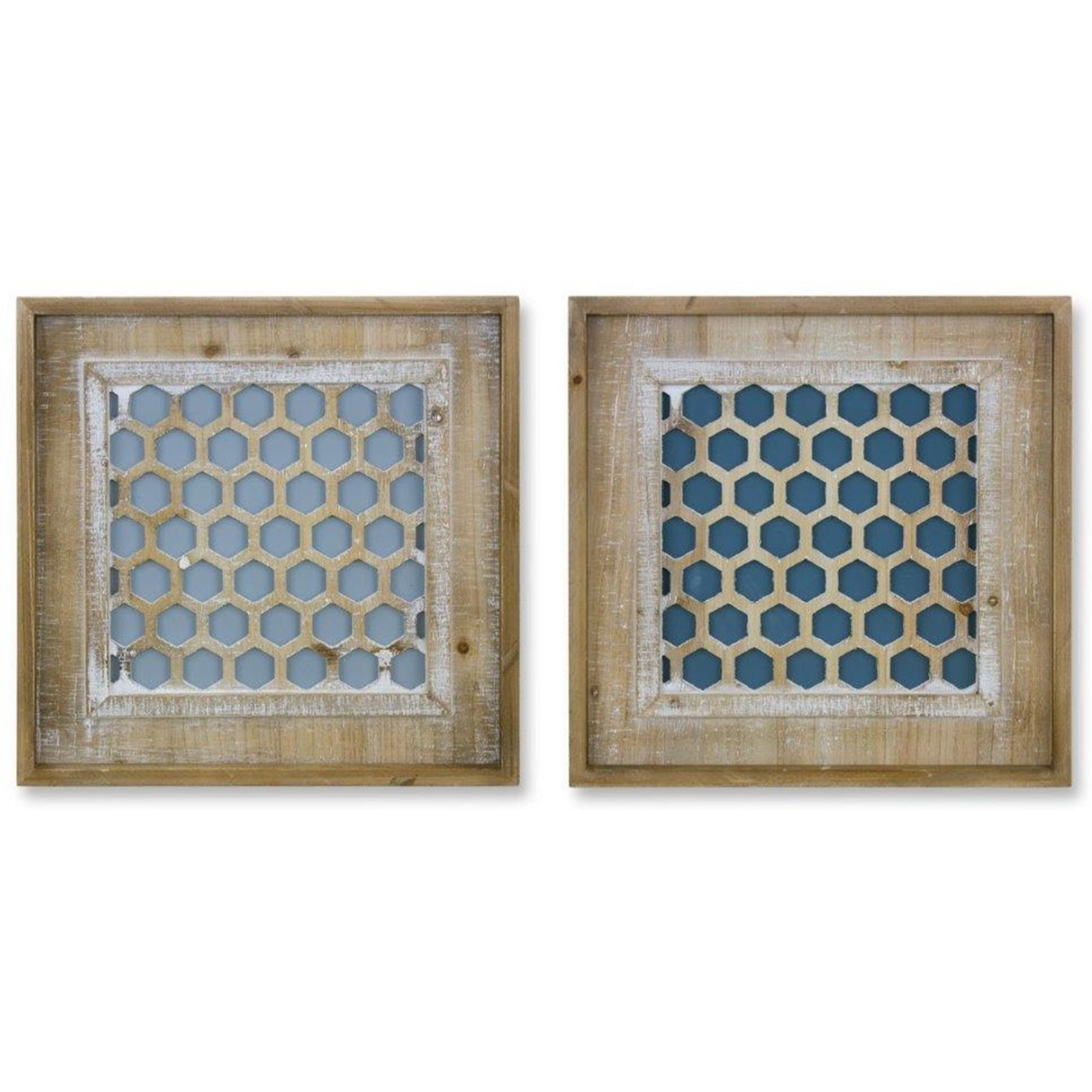 Wall Plaque (Set of 2) 15.25&quotSQ MDF/Wood