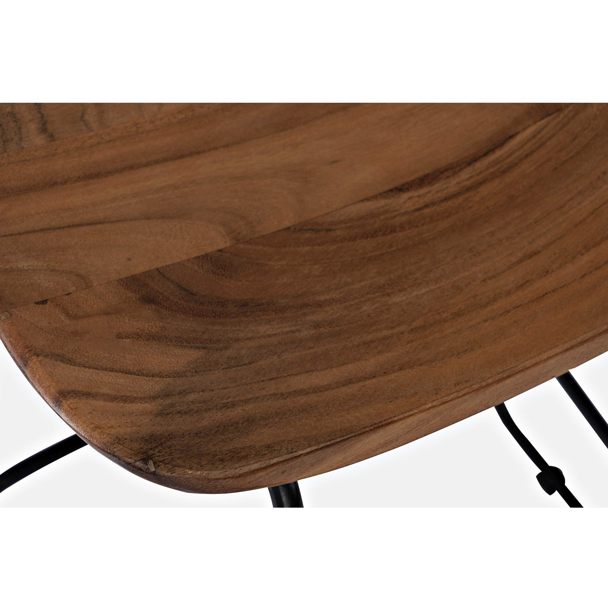 Nature's Edge Solid Acacia Counter Height Backless Stool (Set of 3)