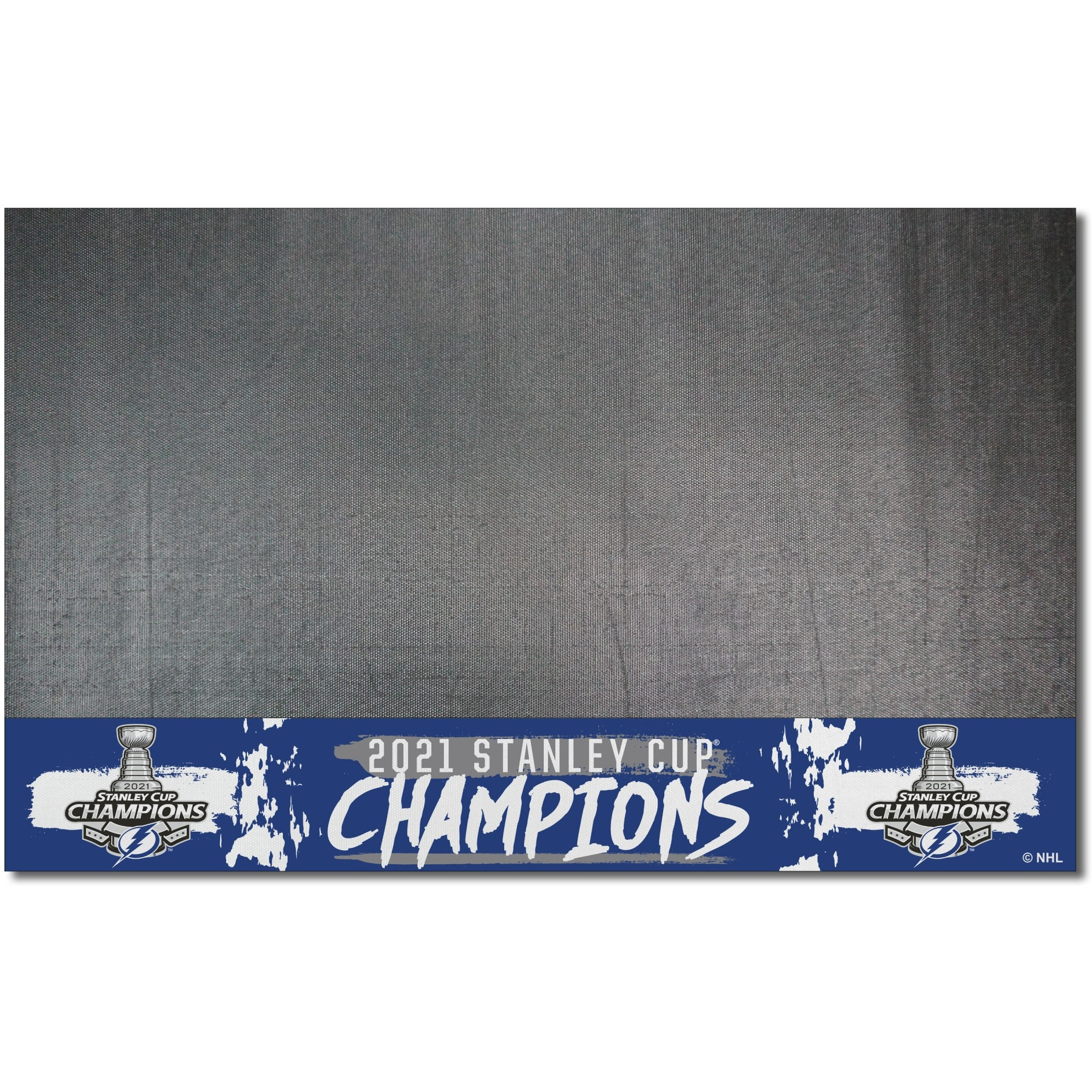 Tampa Bay Lightning 2021 Stanley Cup Champions Vinyl Grill Mat - 26in. x 42in.