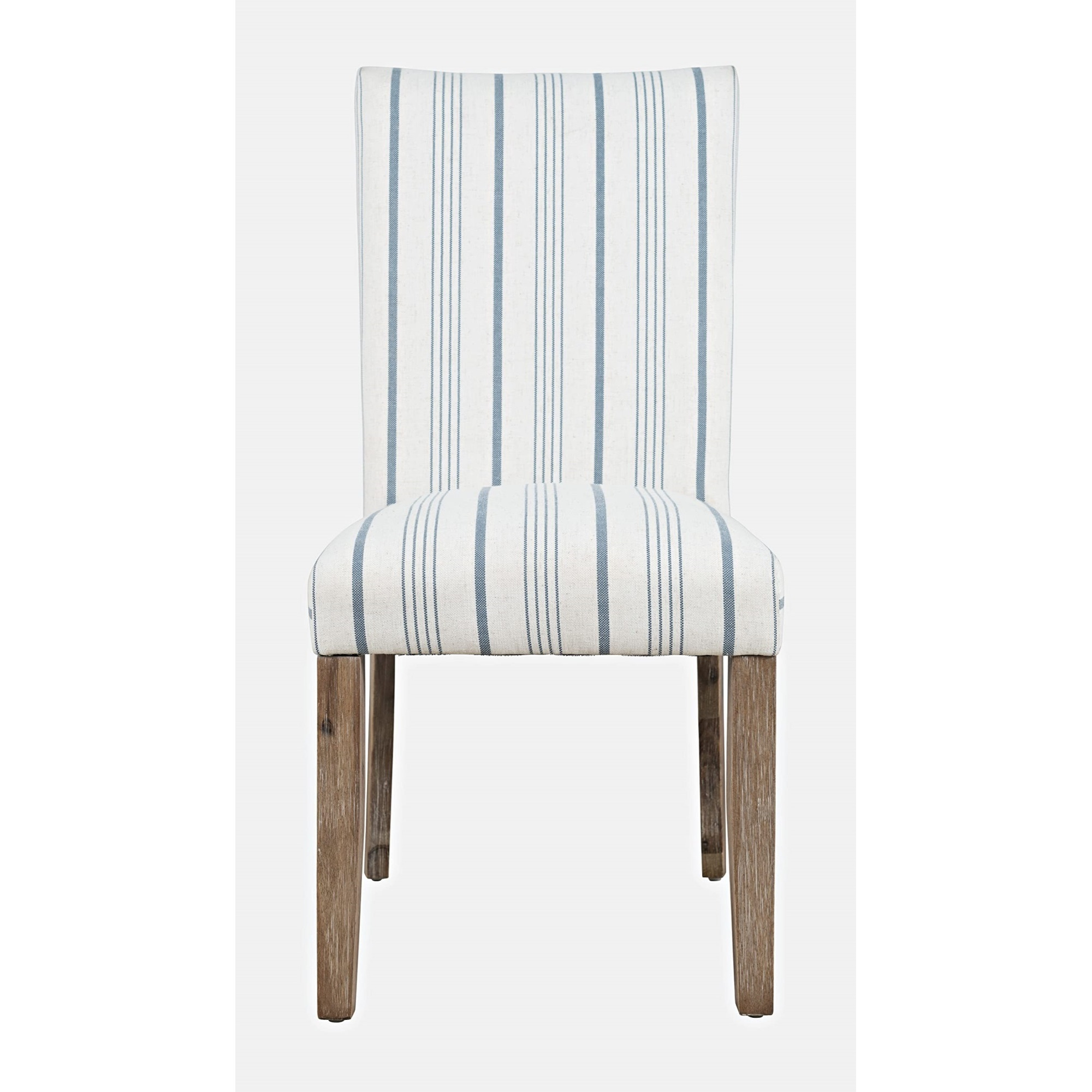 Eastern Tides Coastal Wire-Brushed Acacia Upholstered Parsons Dining Chair (Set of 2)
