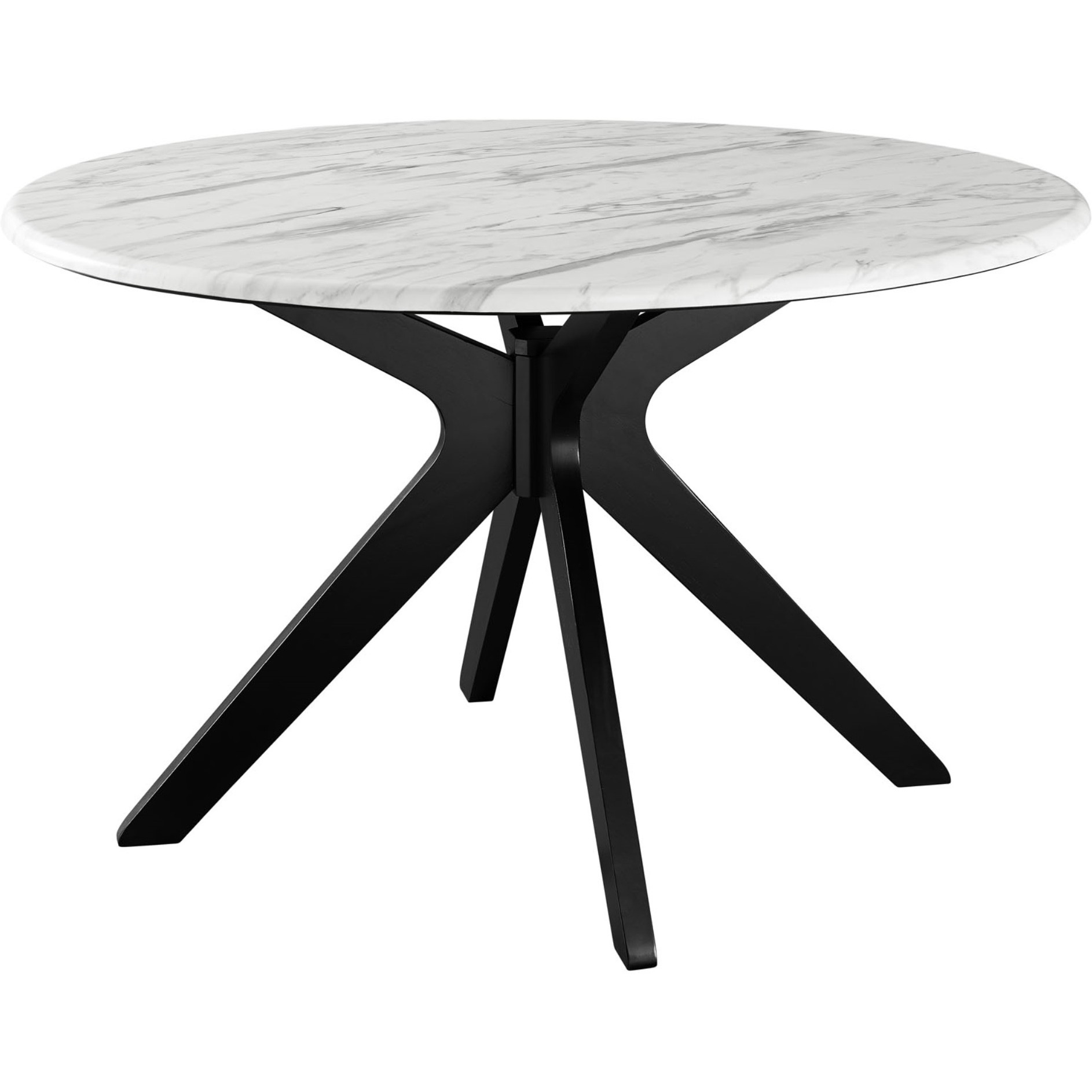 Traverse 50" Round Performance Artificial Marble Dining Table