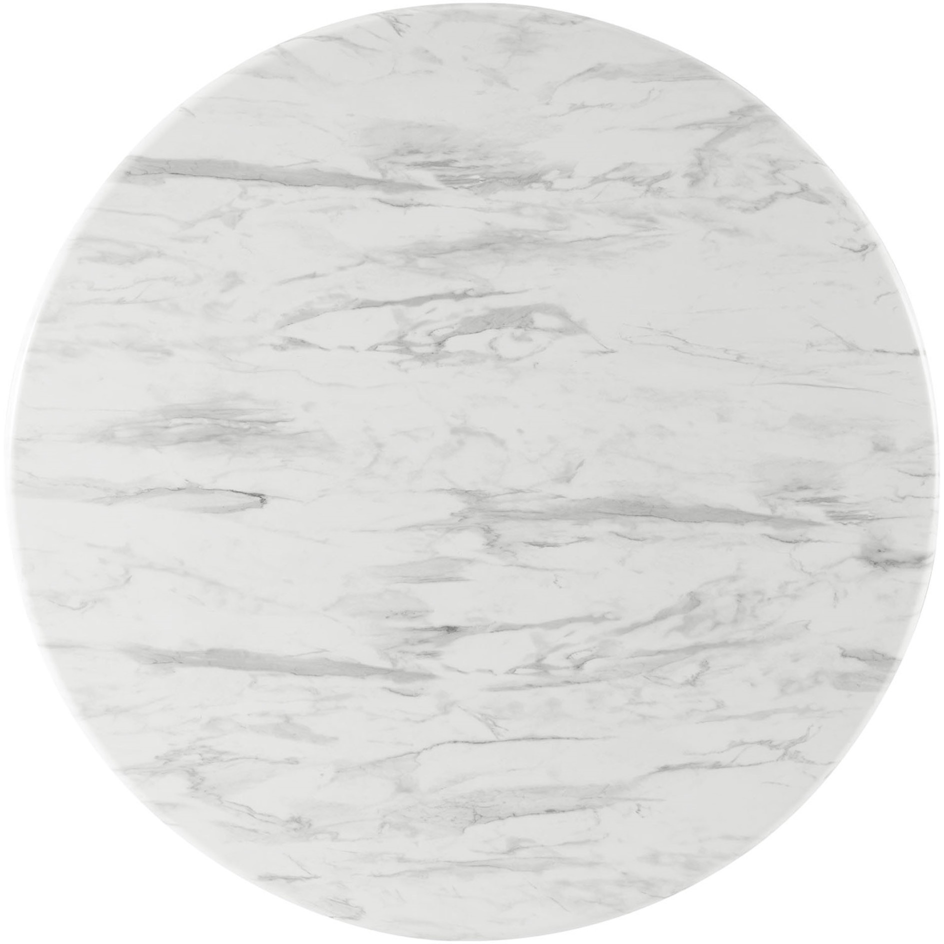 Traverse 50" Round Performance Artificial Marble Dining Table